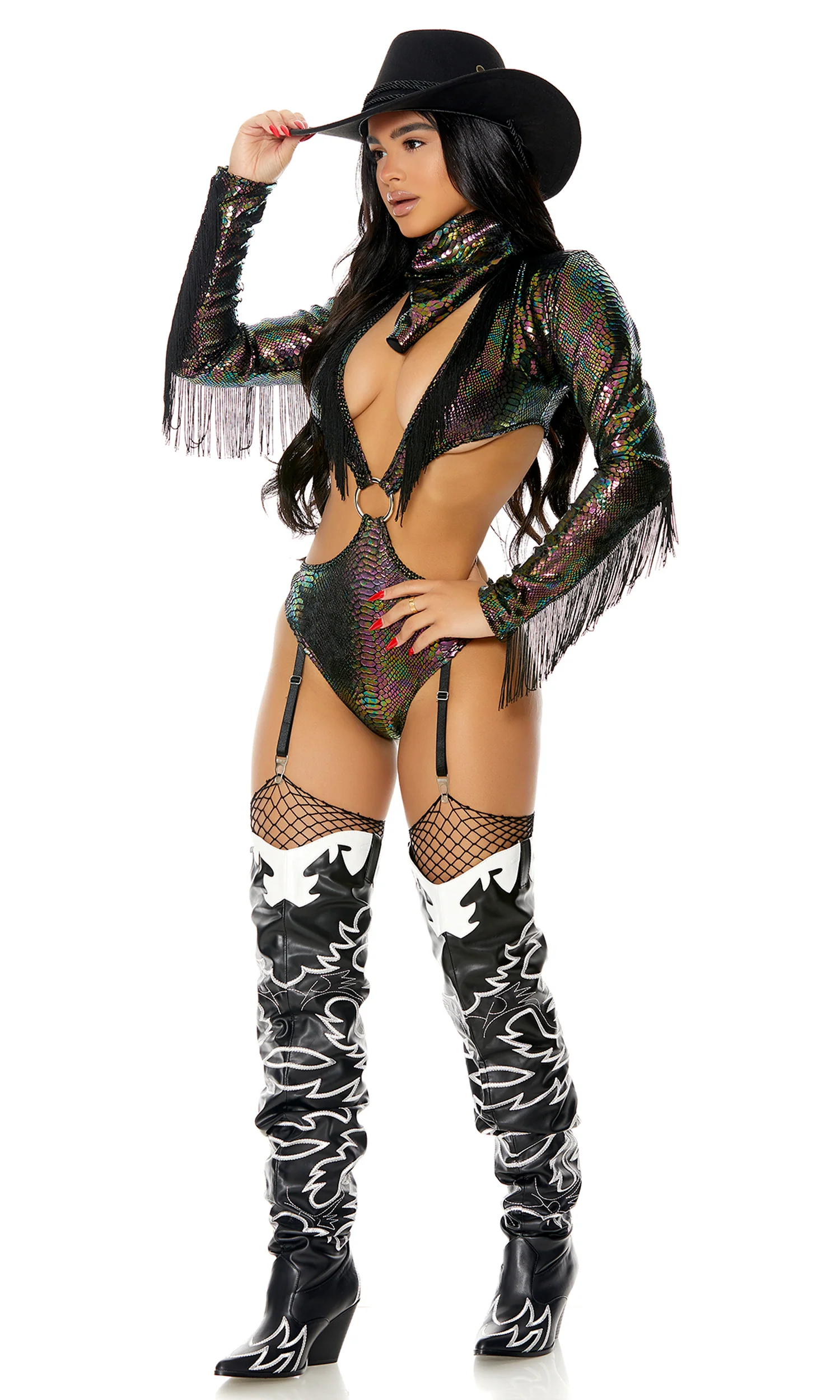Above Snakes Sexy Cowgirl Costume - Image 3