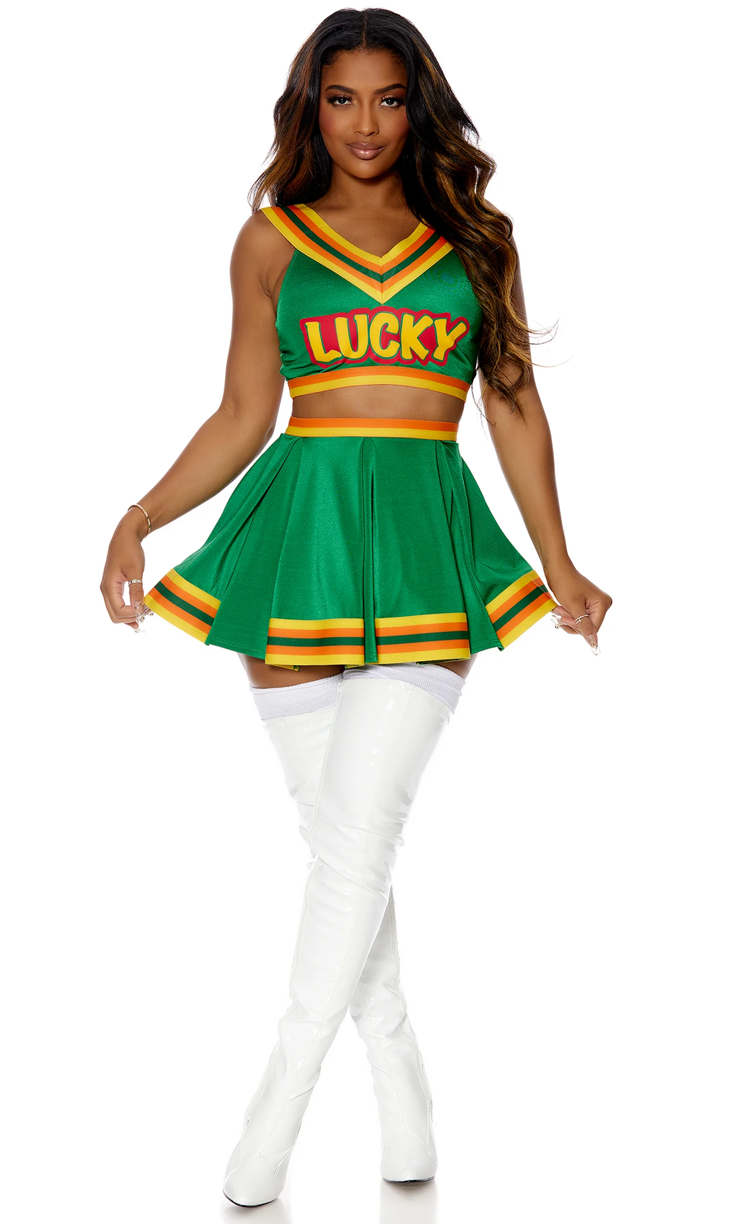 Lucky Clover Sexy Movie Character Costume - Image 2
