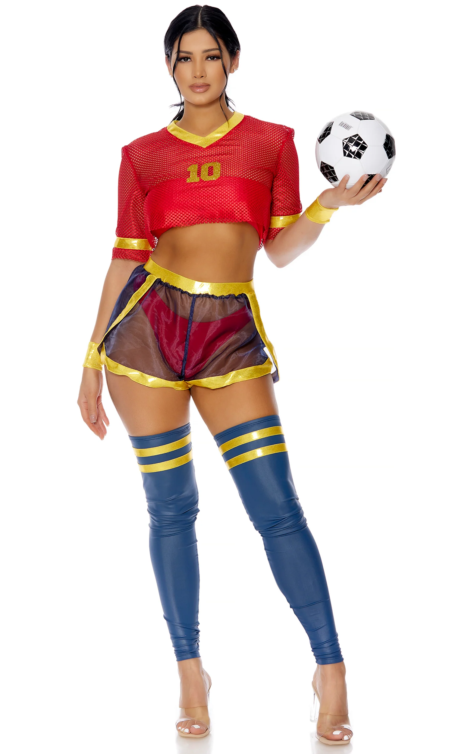 Goals Sexy Soccer Player Costume - Image 3