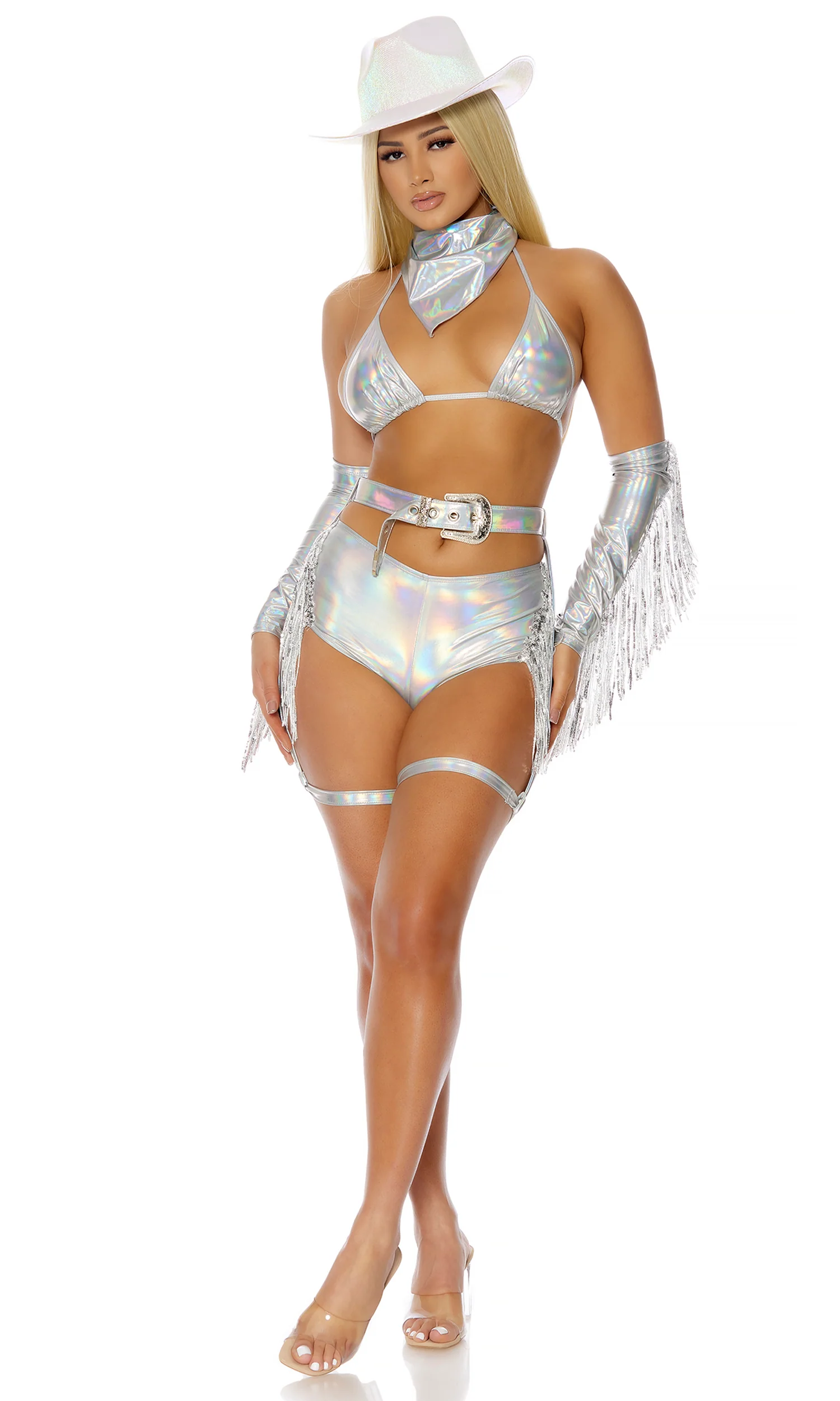 Spurs On Sexy Cowgirl Costume - Image 2