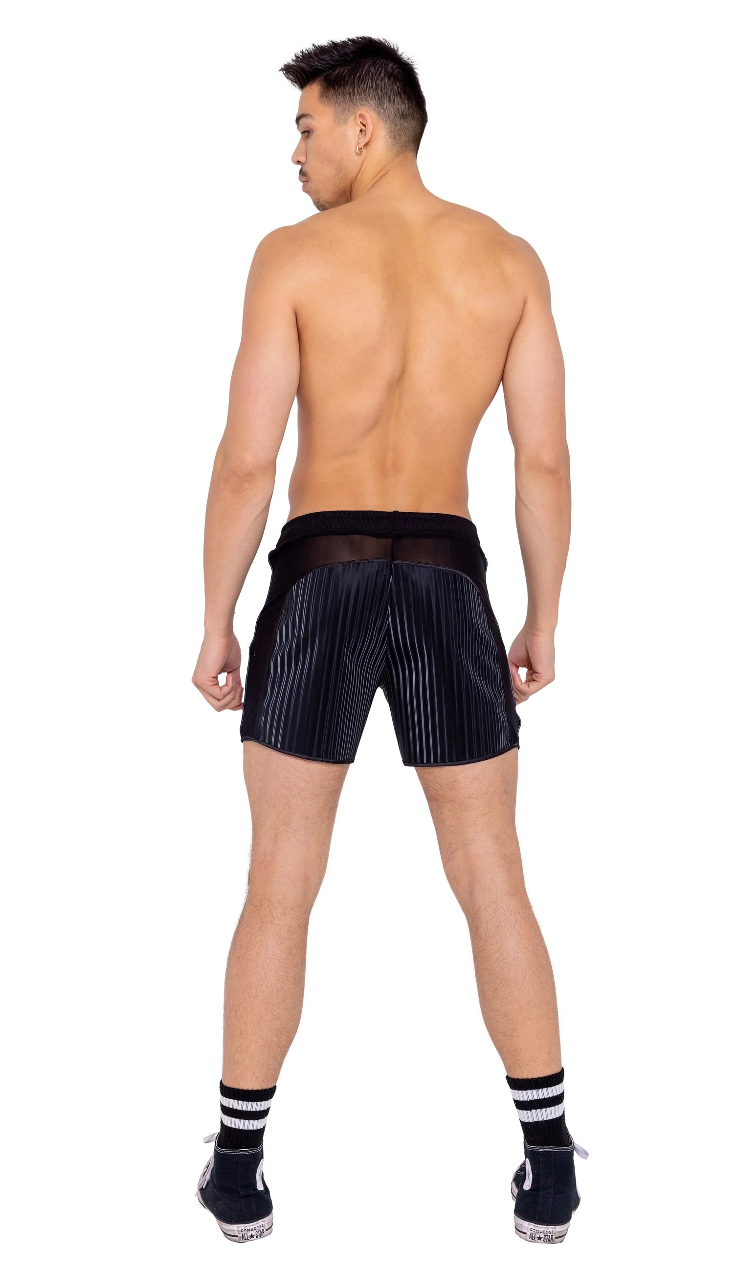 6151 - Mens Pride Two-Tone Biker Shorts - Image 2