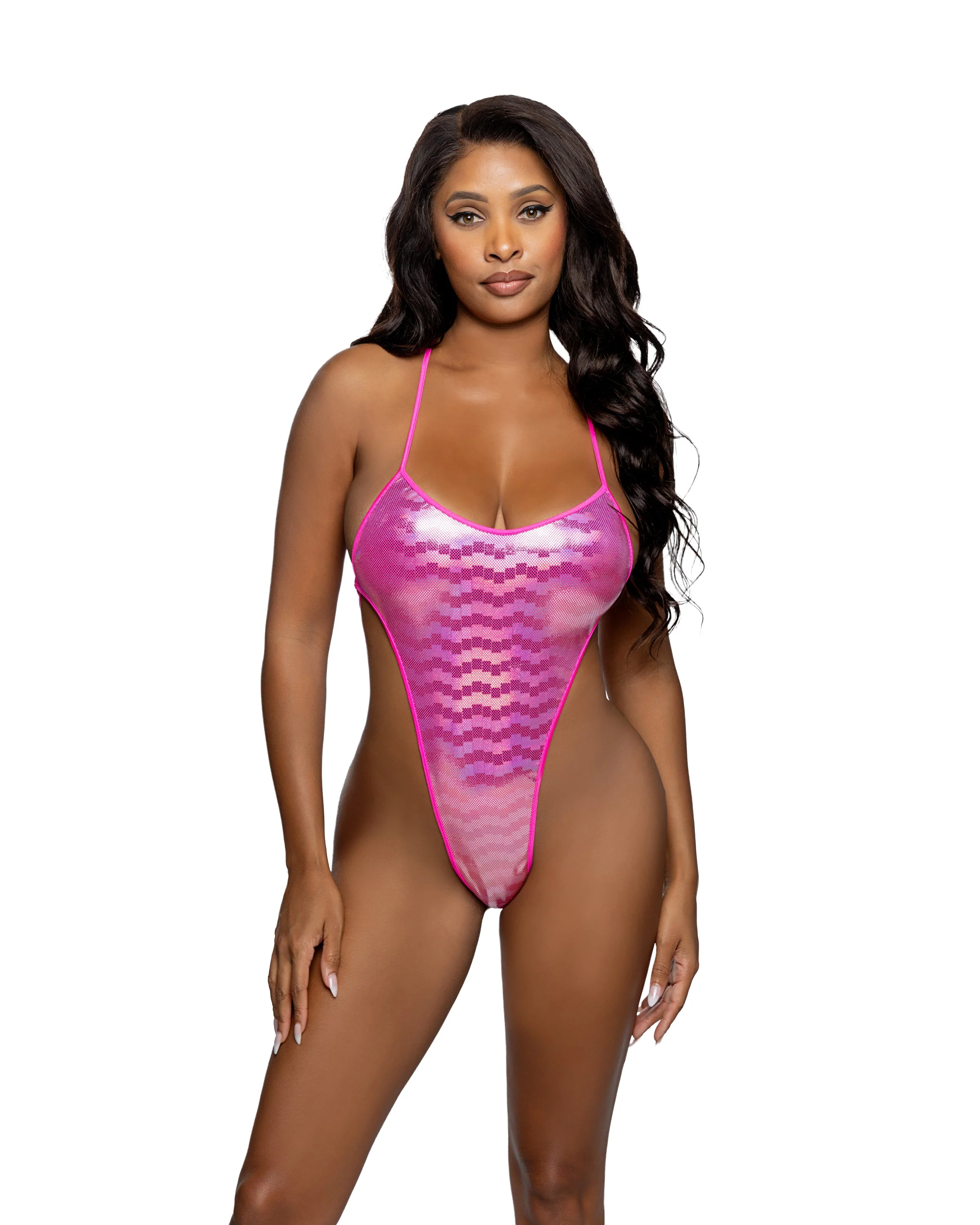 6754 - Shimmer String-Back Bodysuit - Image 4