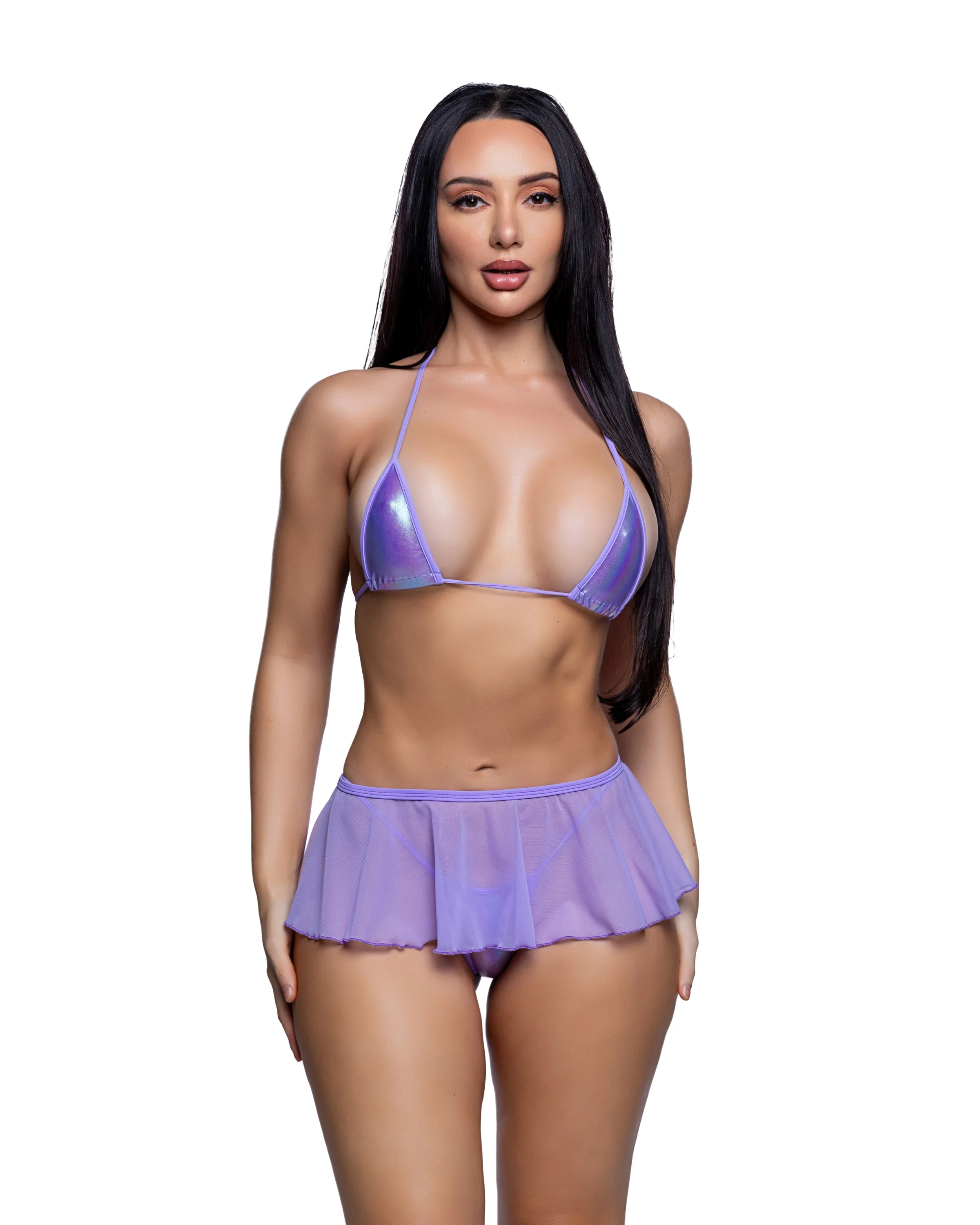 6792 - Mesh Flutter Skirt - Image 6