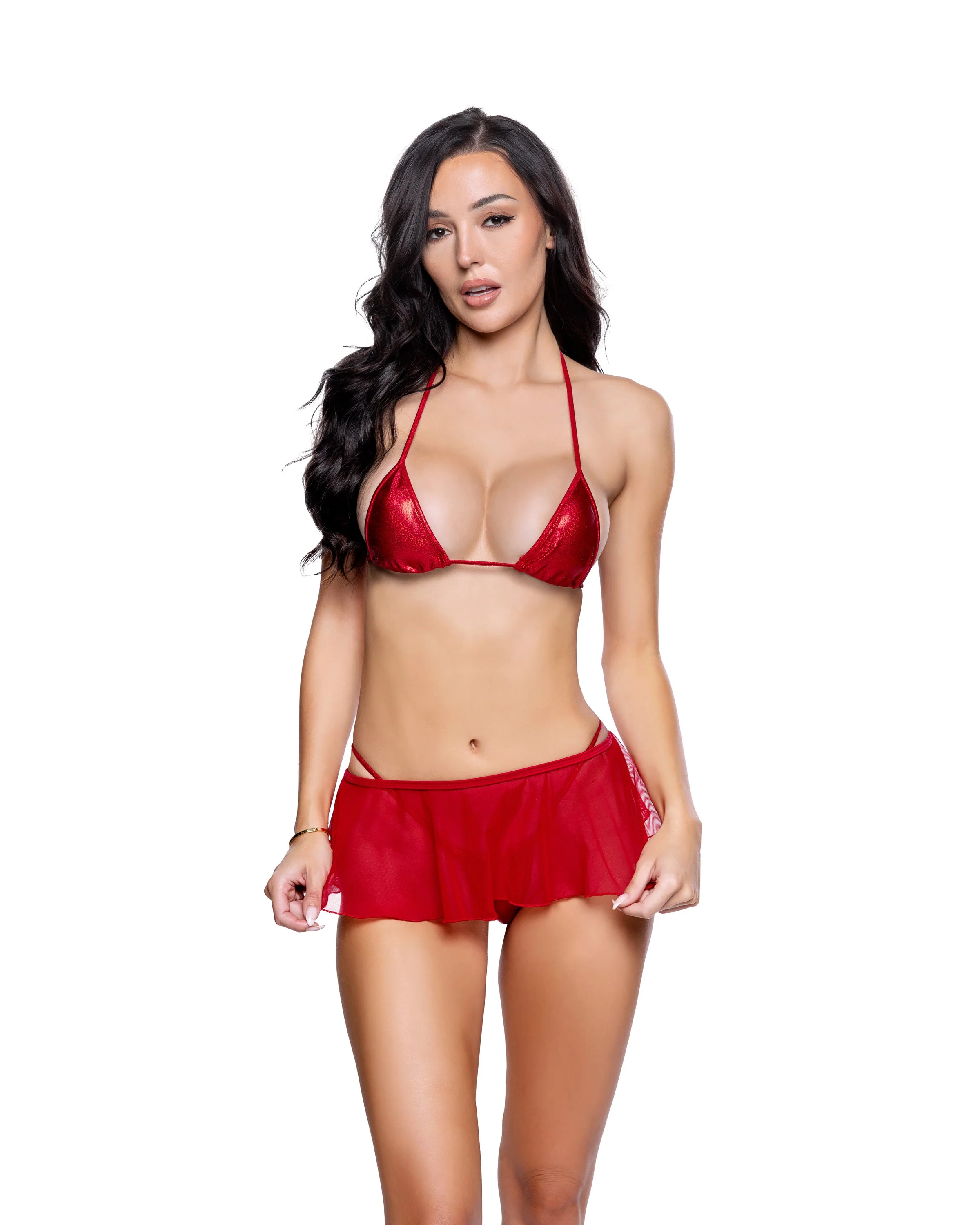 6792 - Mesh Flutter Skirt - Image 7