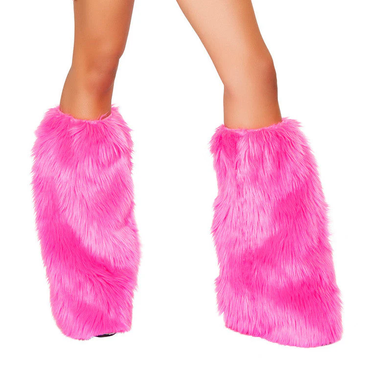8003 - Basic Faux Fur Leg Warmers - Image 5