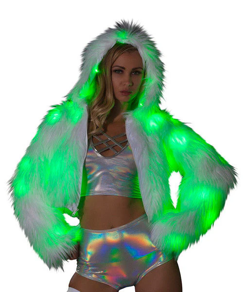 CL524 - Light-Up Hooded Cropped Jacket - Image 5