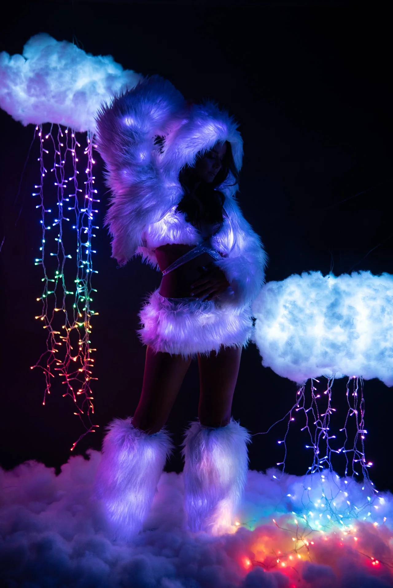 CL524 - Light-Up Hooded Cropped Jacket - Image 8
