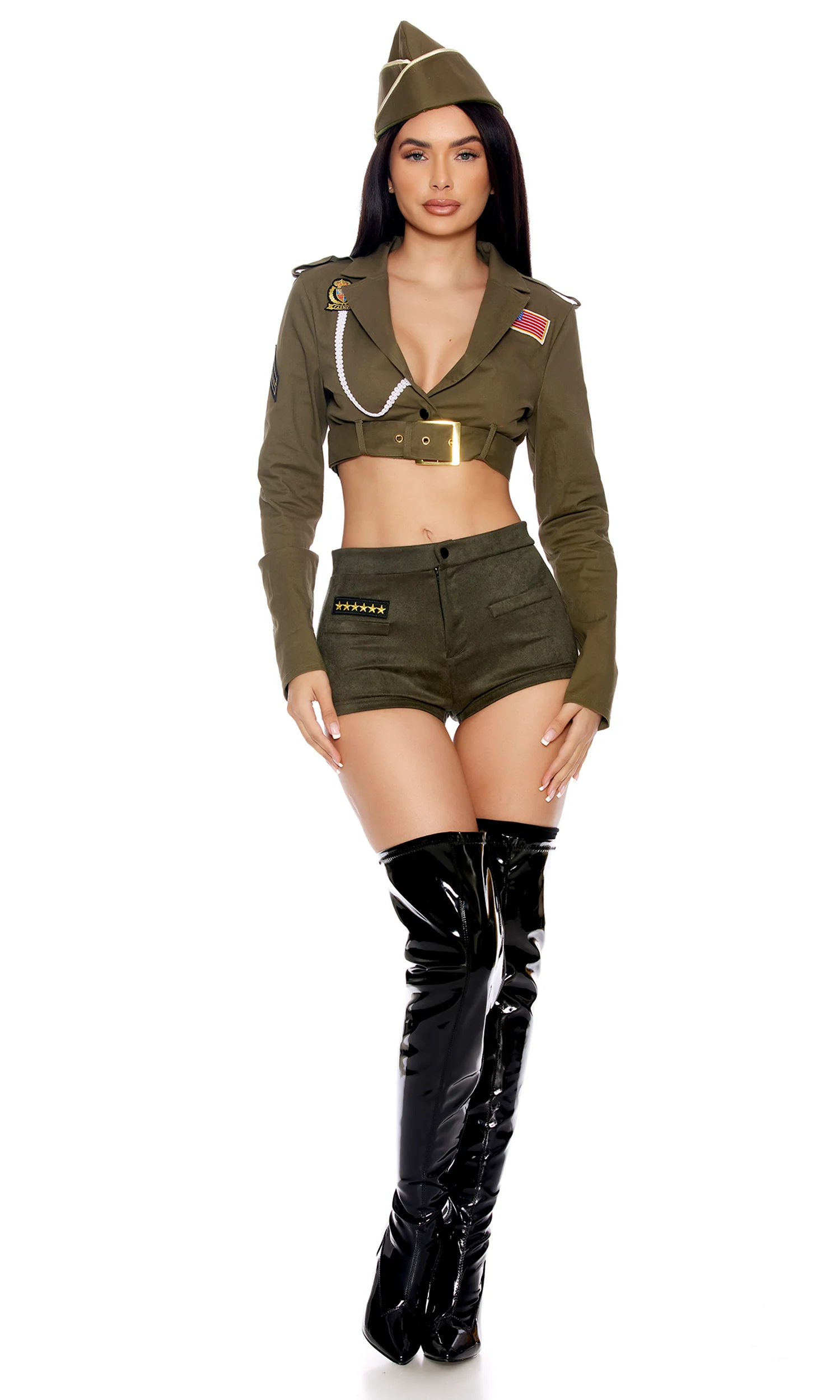 Command Attention Sexy Military Costume - Image 3