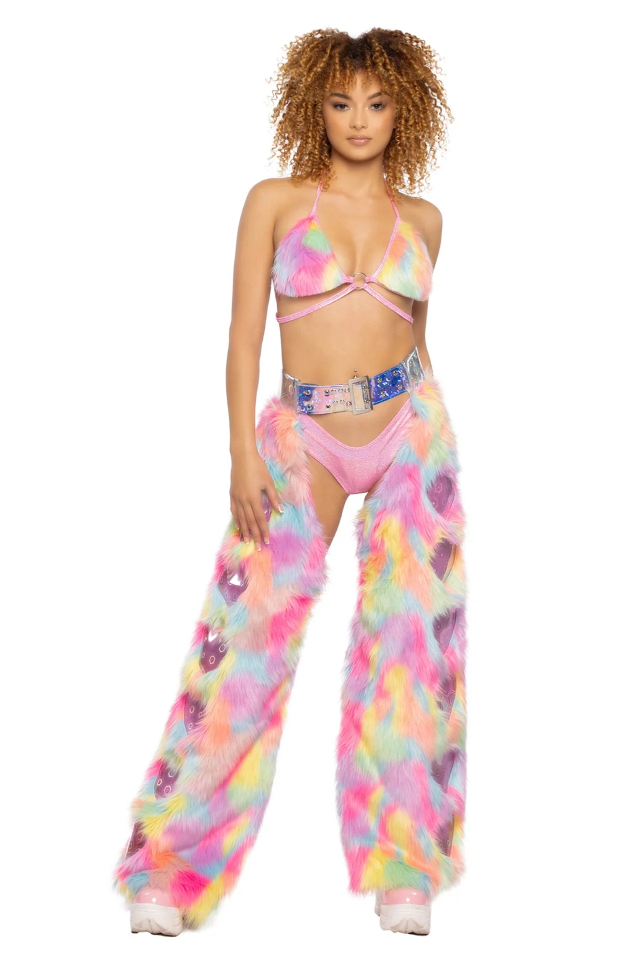 JR146 - Faux Fur Triangle Top - Image 5