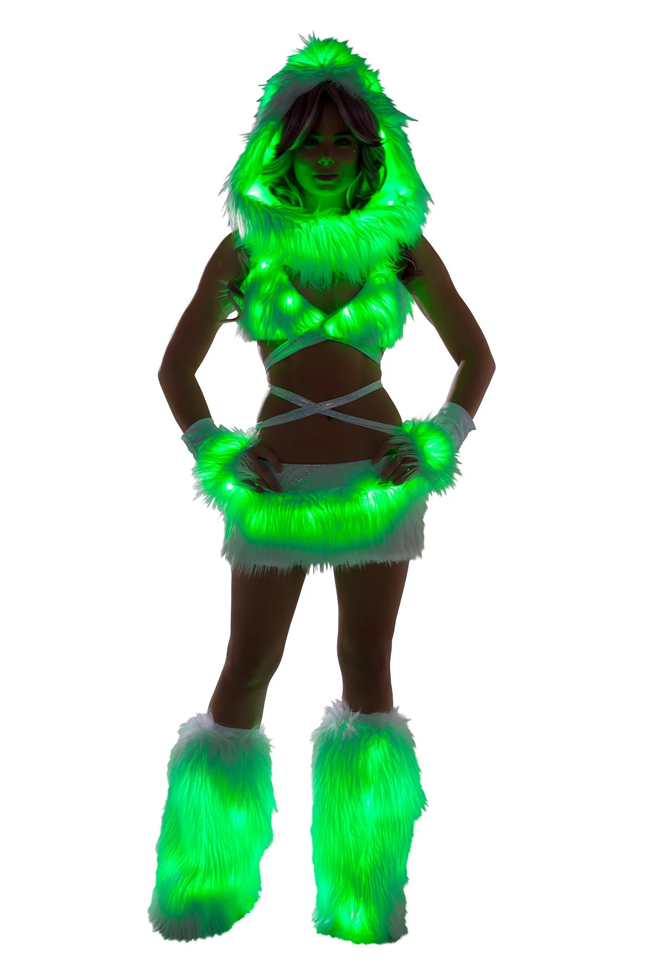 FF427 - Faux Fur Light-Up Skirt - Image 5