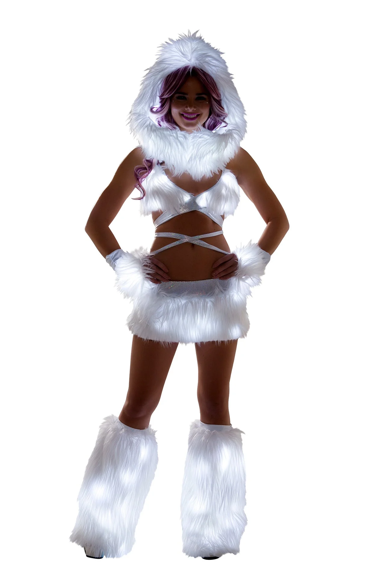 FF429 - Faux Fur Light-Up Legwarmers - Image 4