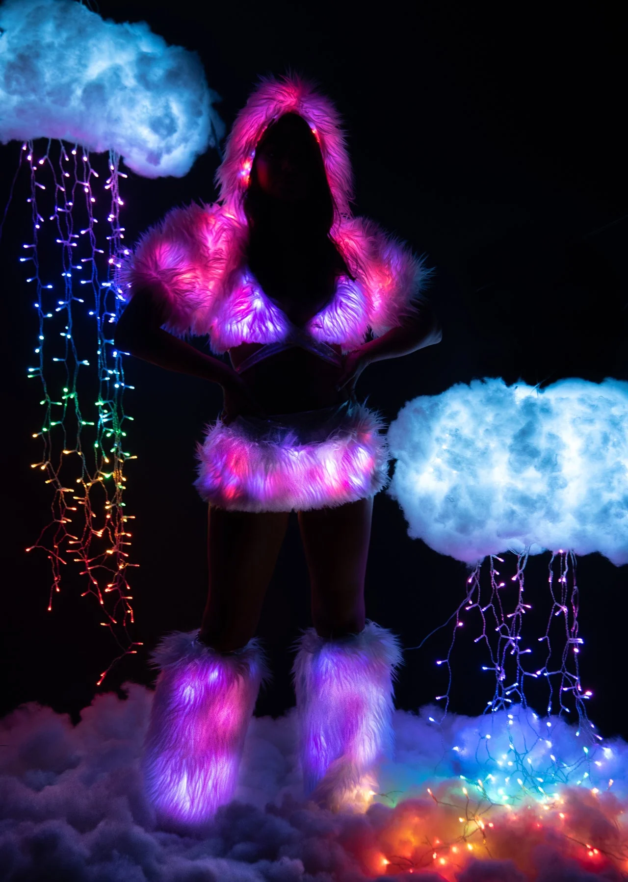 FF429 - Faux Fur Light-Up Legwarmers - Image 9