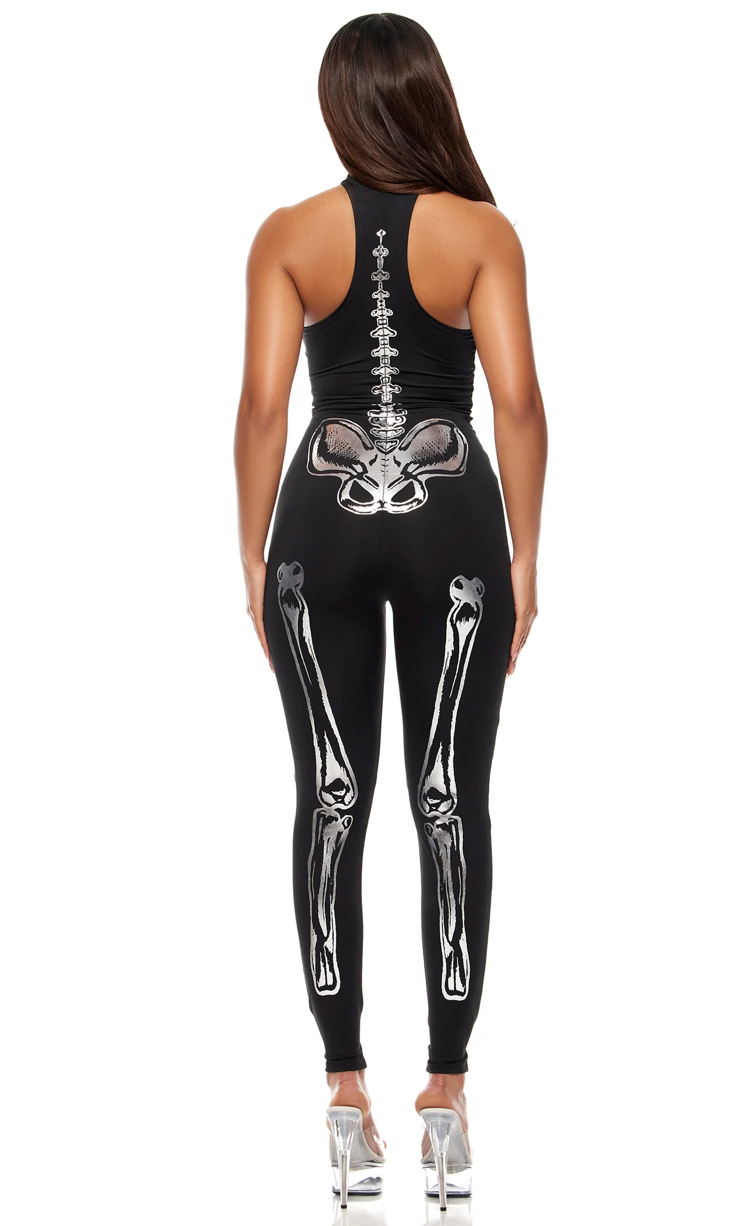 Flashy On The Inside Sexy Skeleton Costume - Image 2