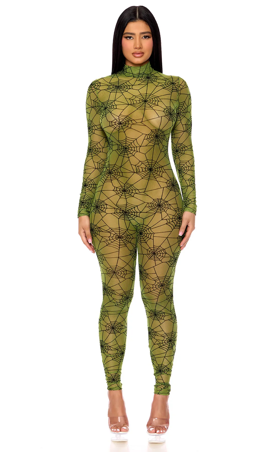 Spiderweb Jumpsuit Costume - Image 3