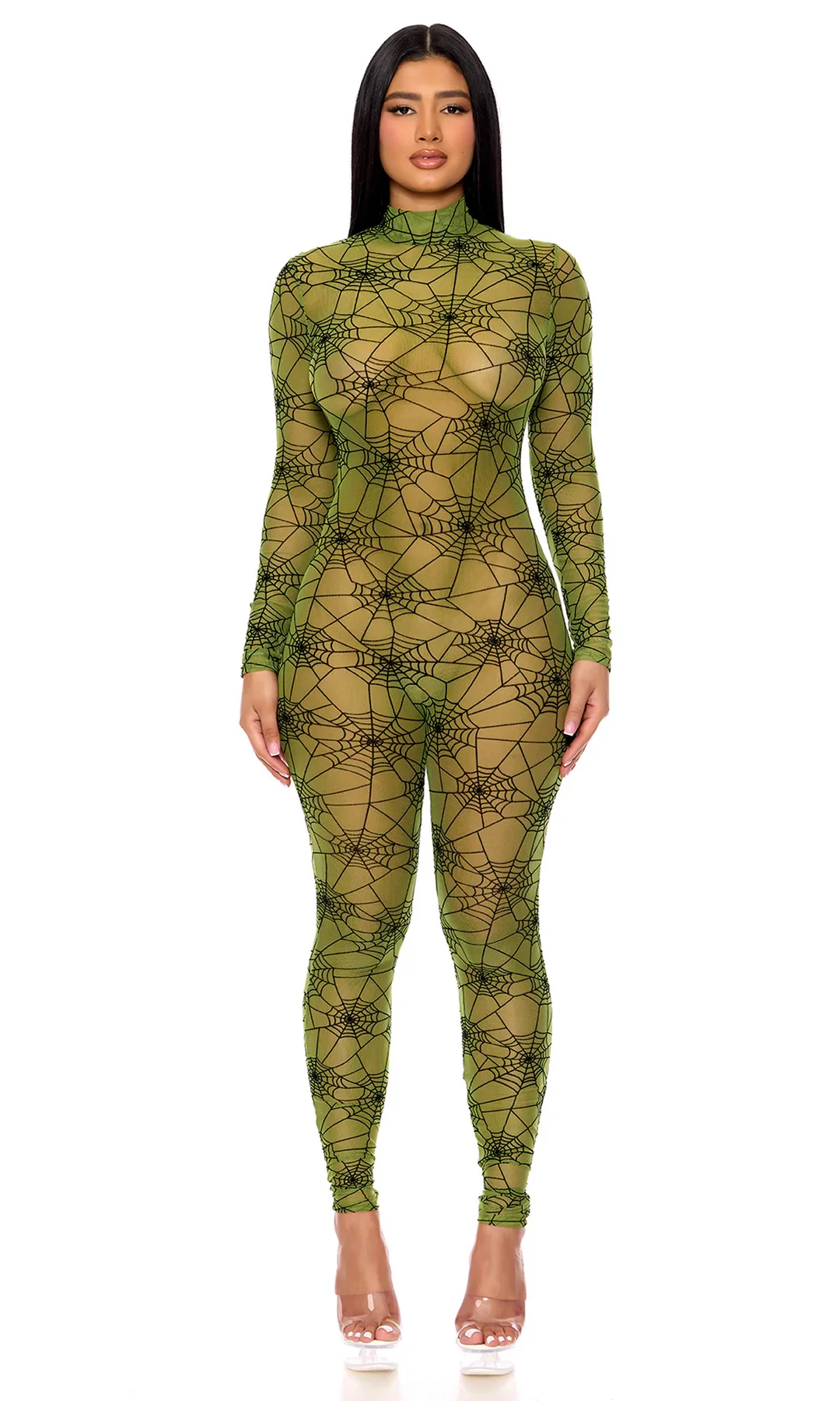 Spiderweb Jumpsuit Costume - Image 4