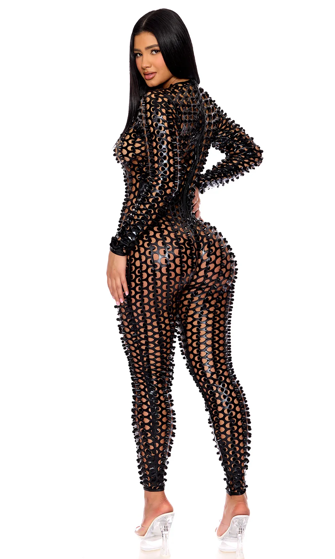 Lasercut Holes Jumpsuit Costume - Image 2