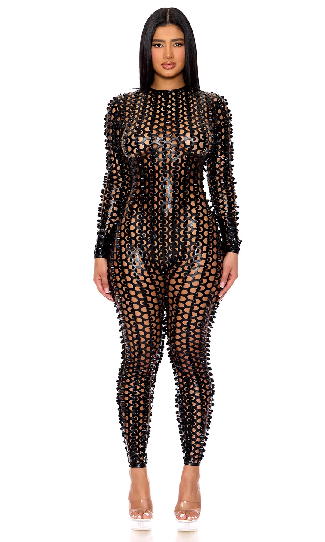 Lasercut Holes Jumpsuit Costume - Image 3