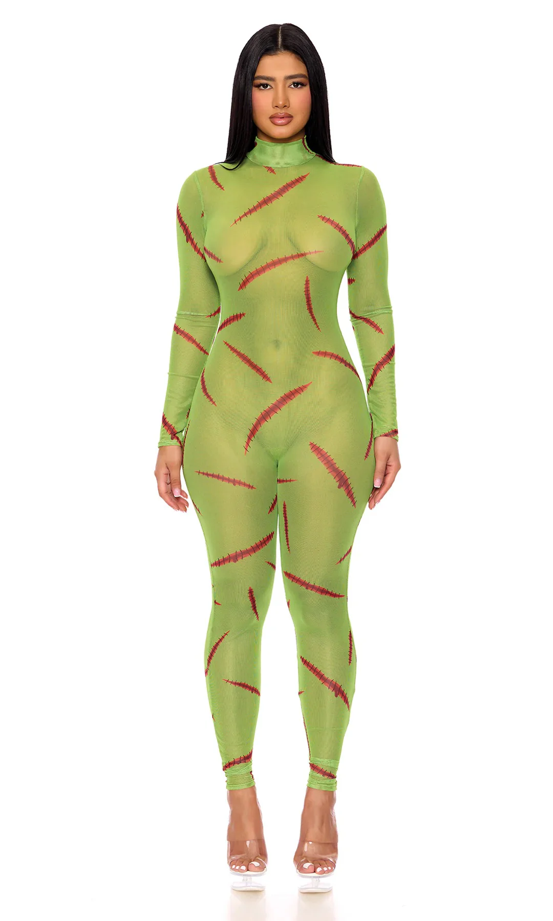 Mesh Monster Jumpsuit Costume - Image 3