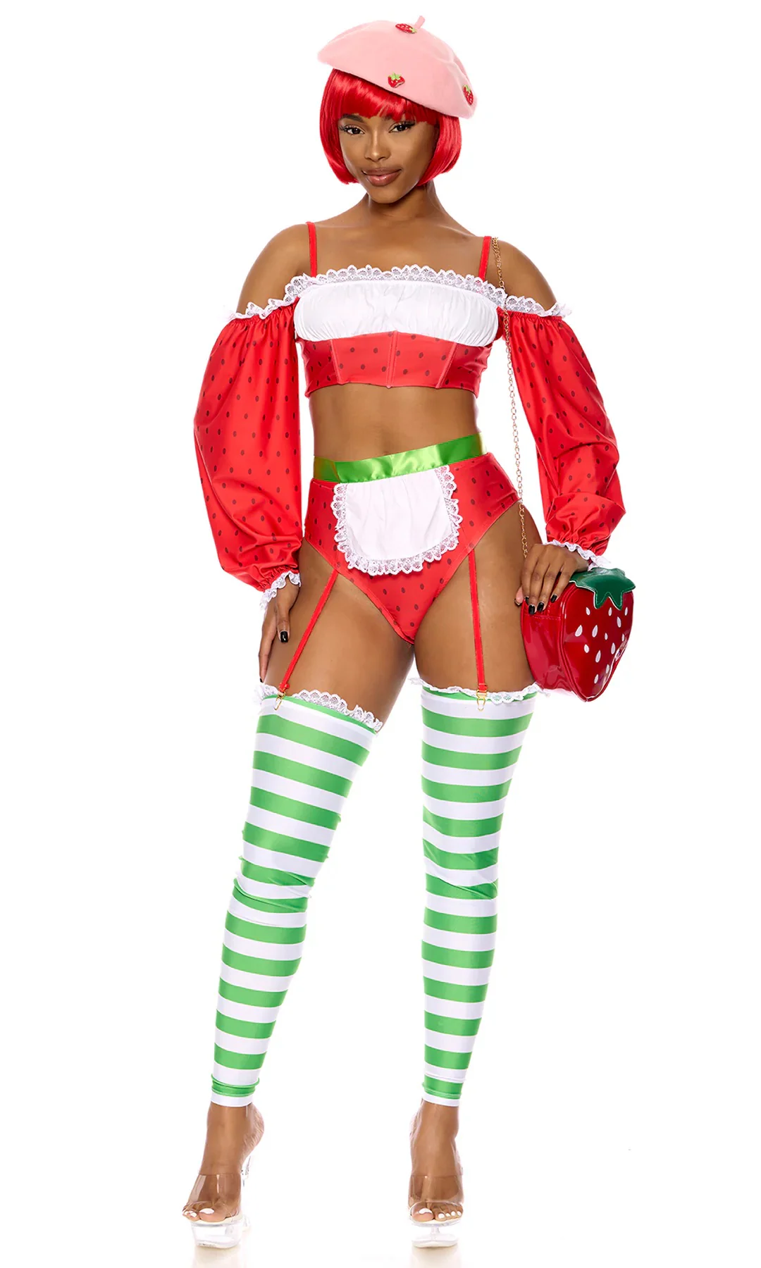 Strawberry Shortie Cartoon Character Costume - Image 3