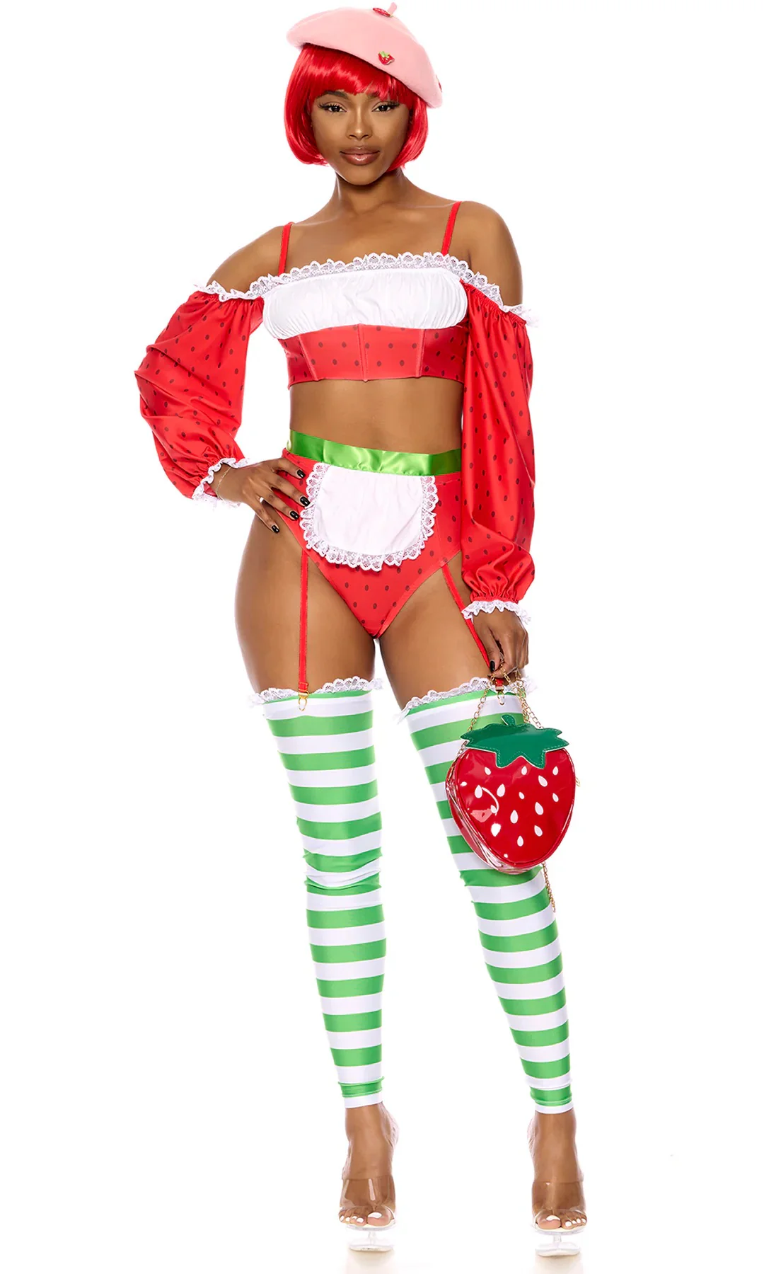 Strawberry Shortie Cartoon Character Costume - Image 4
