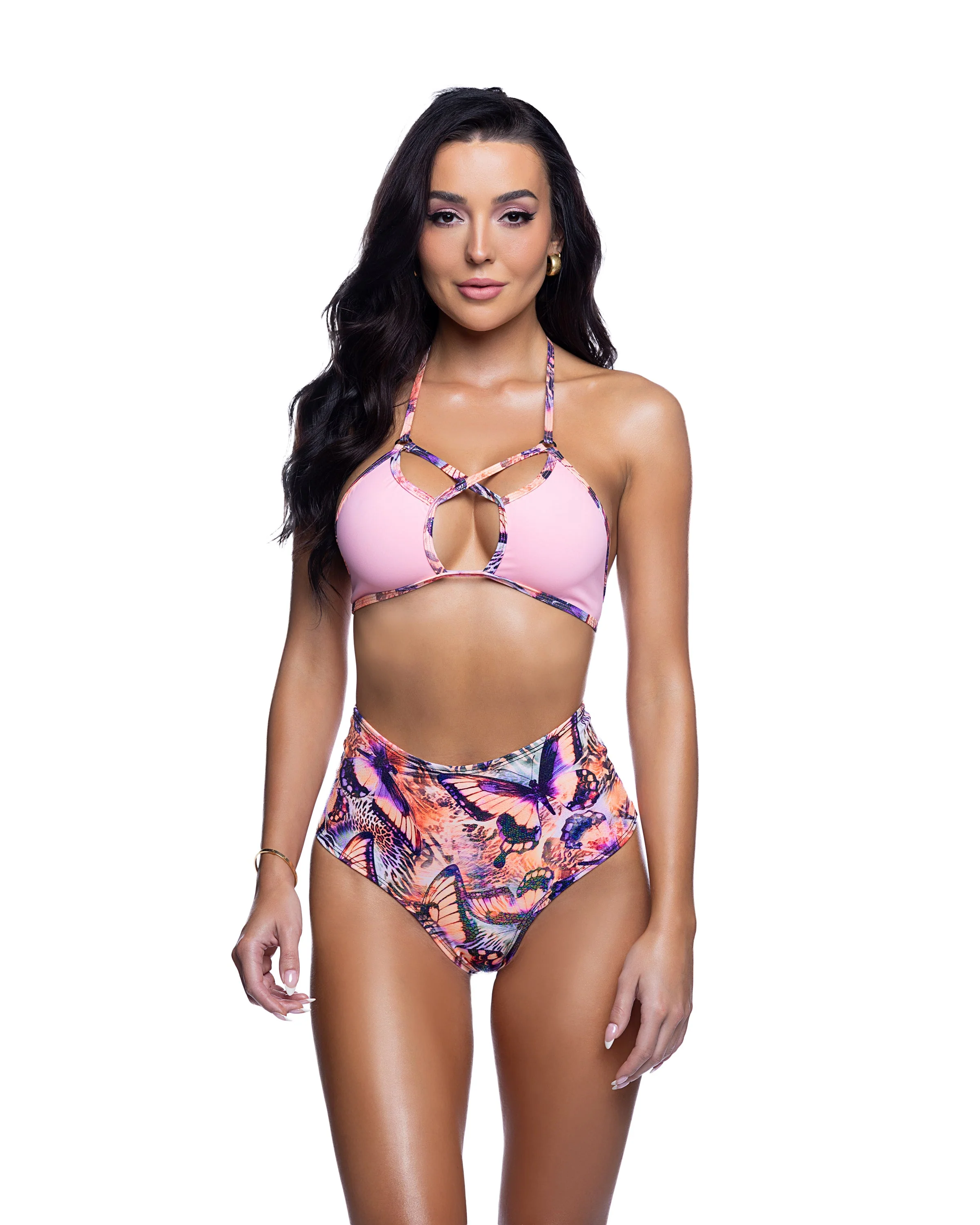 JR268 - Butterfly High-Waist Shorts - Image 3