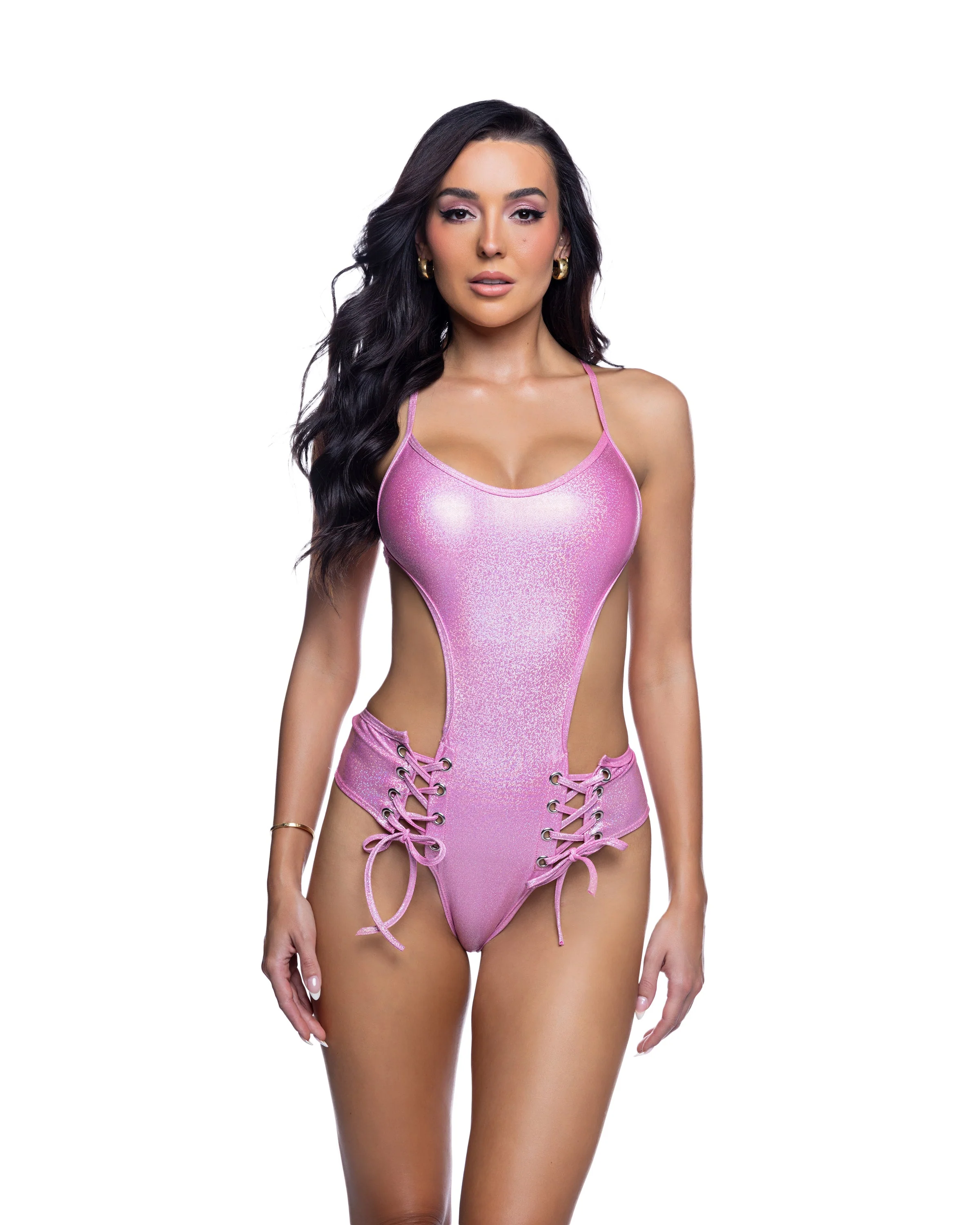 JR285 - Lace-up Bodysuit - Image 3