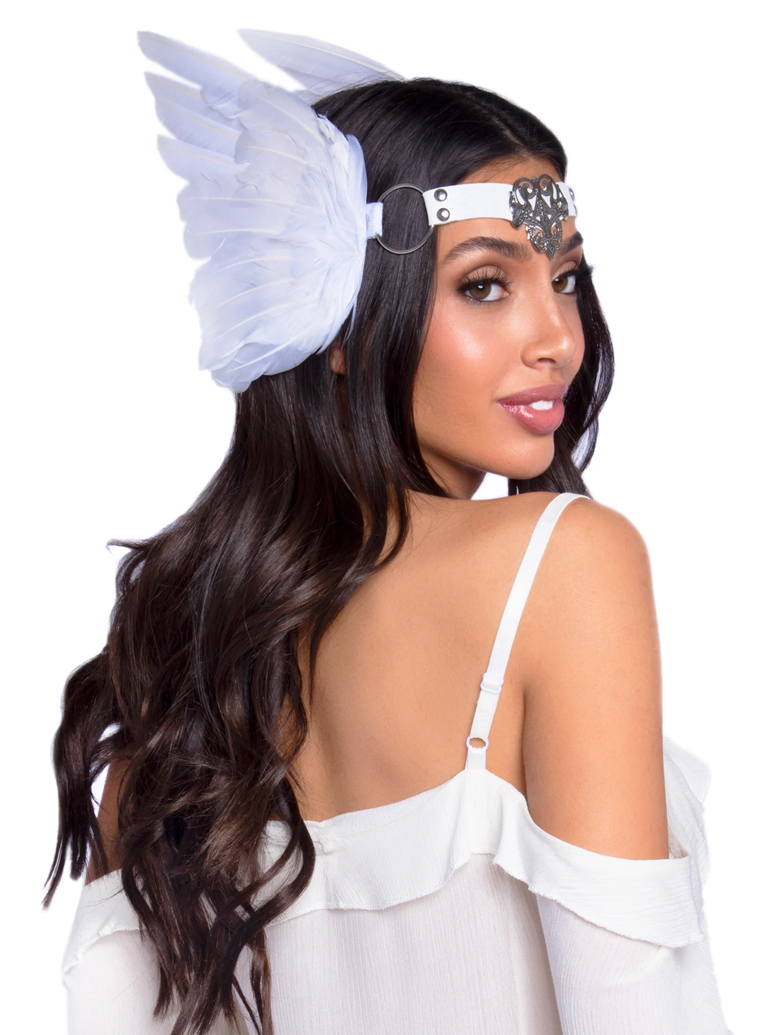 Leg Avenue A2914 Filigree Medallion Feather Headband - Image 6