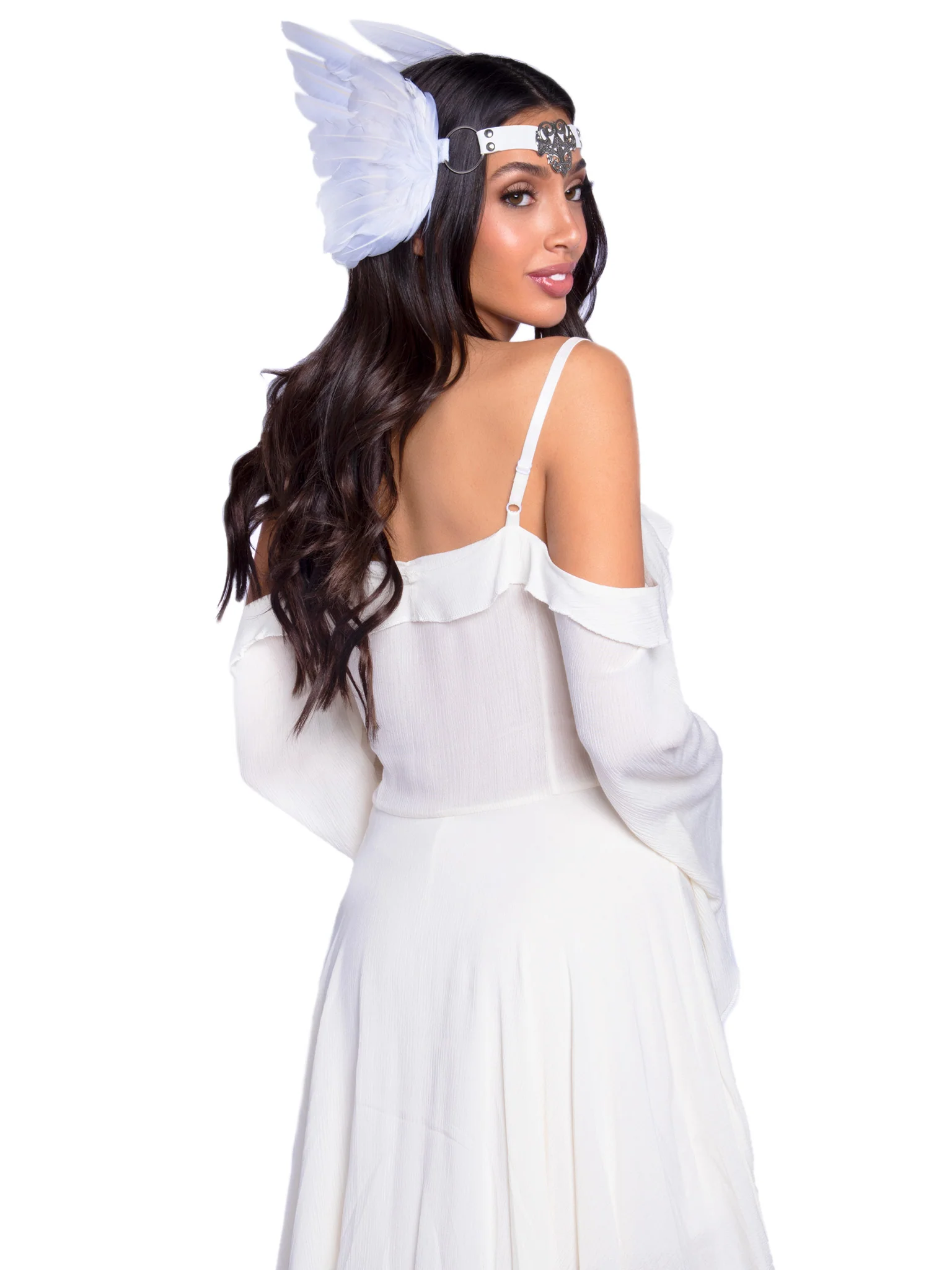 Leg Avenue A2914 Filigree Medallion Feather Headband - Image 8