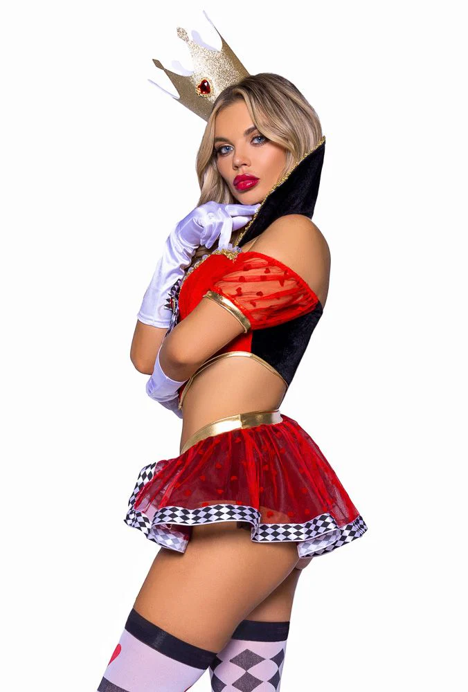 Wicked Wonderland Queen Costume - Image 3