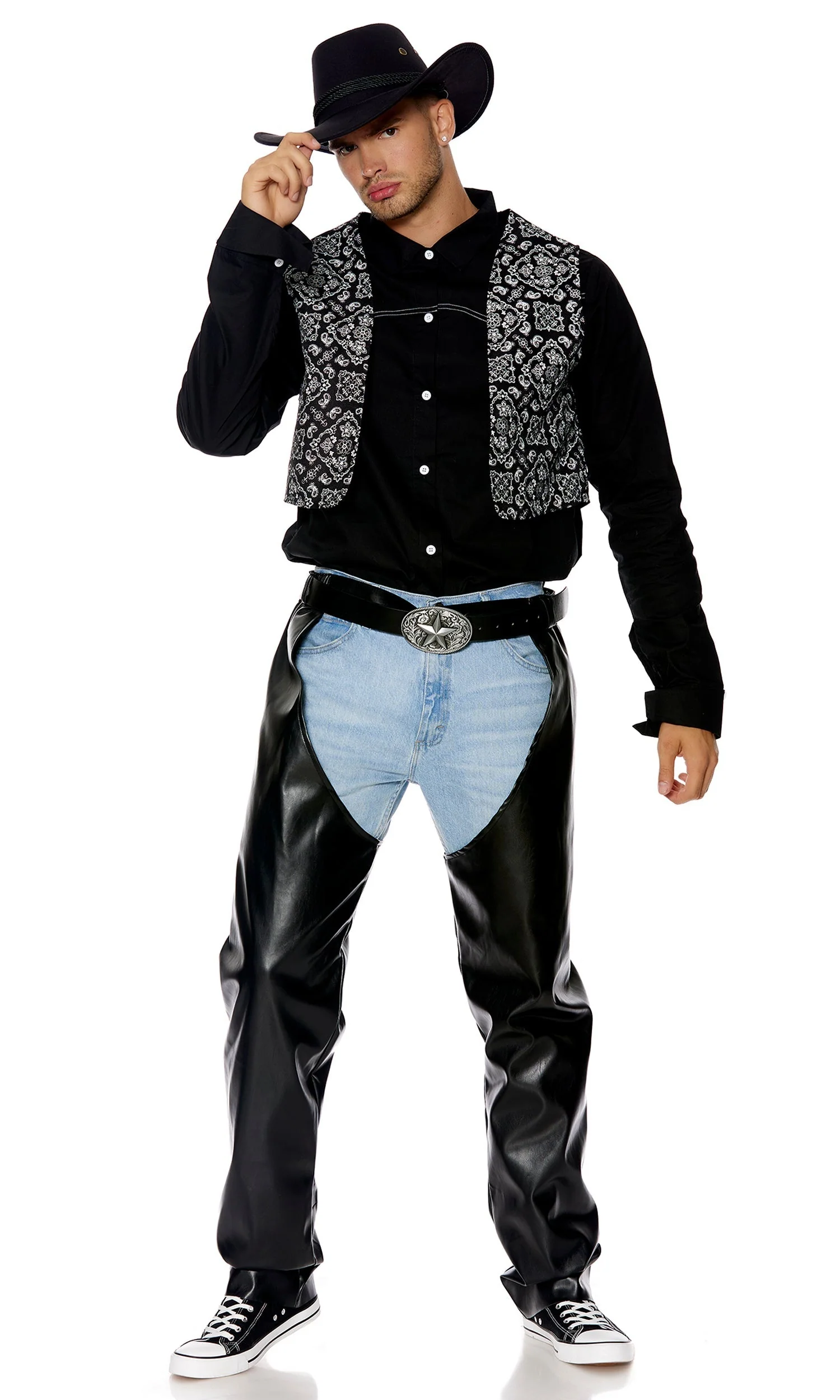 Lets Ride Men's Cowboy Costume - Image 3