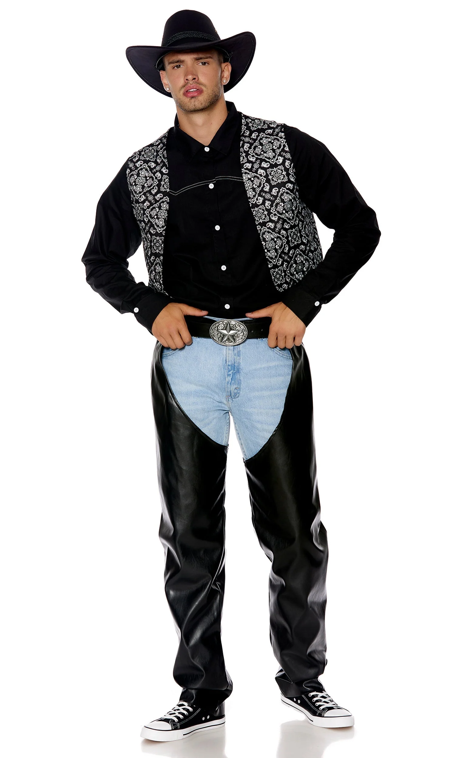 Lets Ride Men's Cowboy Costume - Image 4