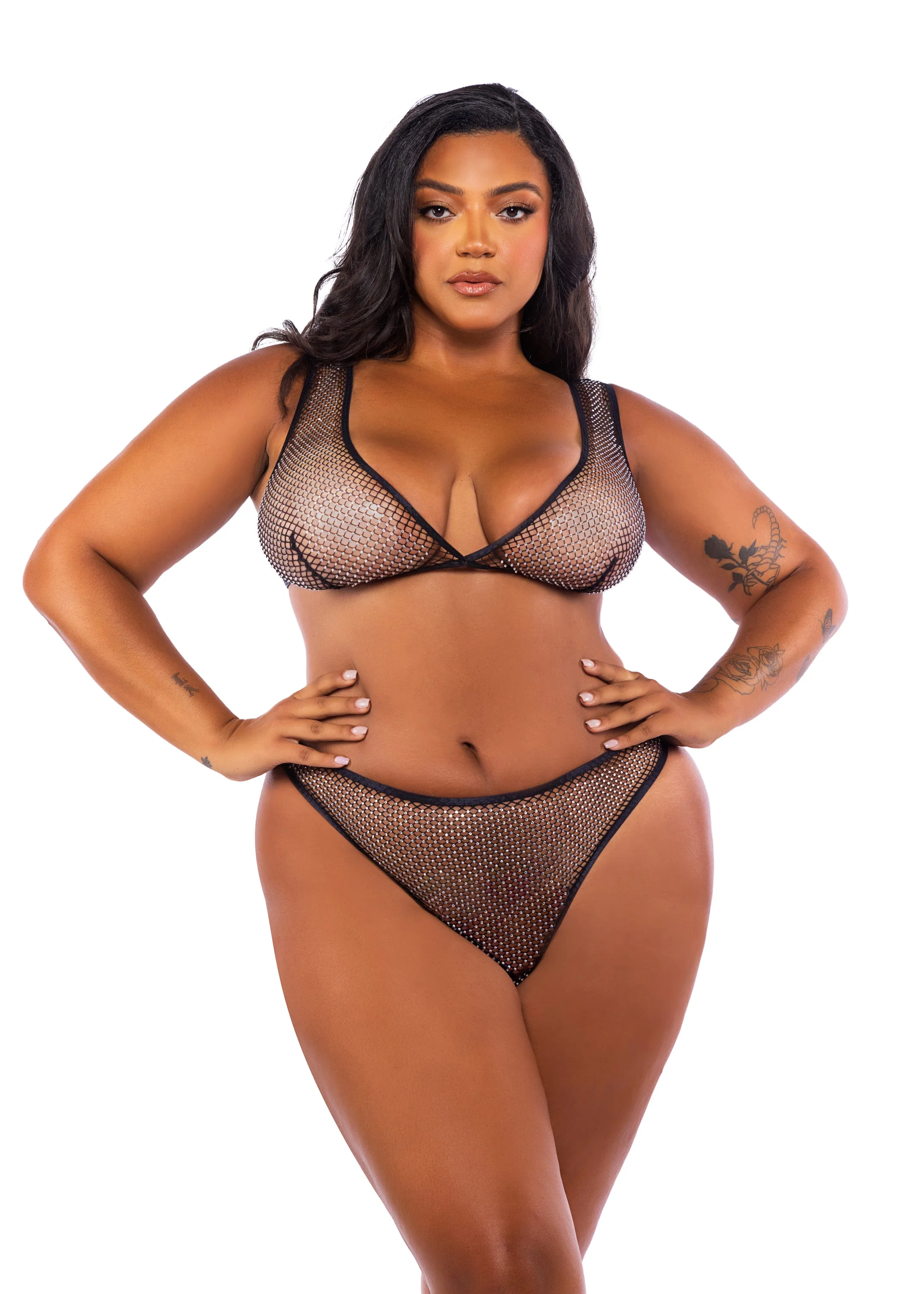 LI729 - Think Pink Rhinestone Tube 2-Piece Short Set - Image 7