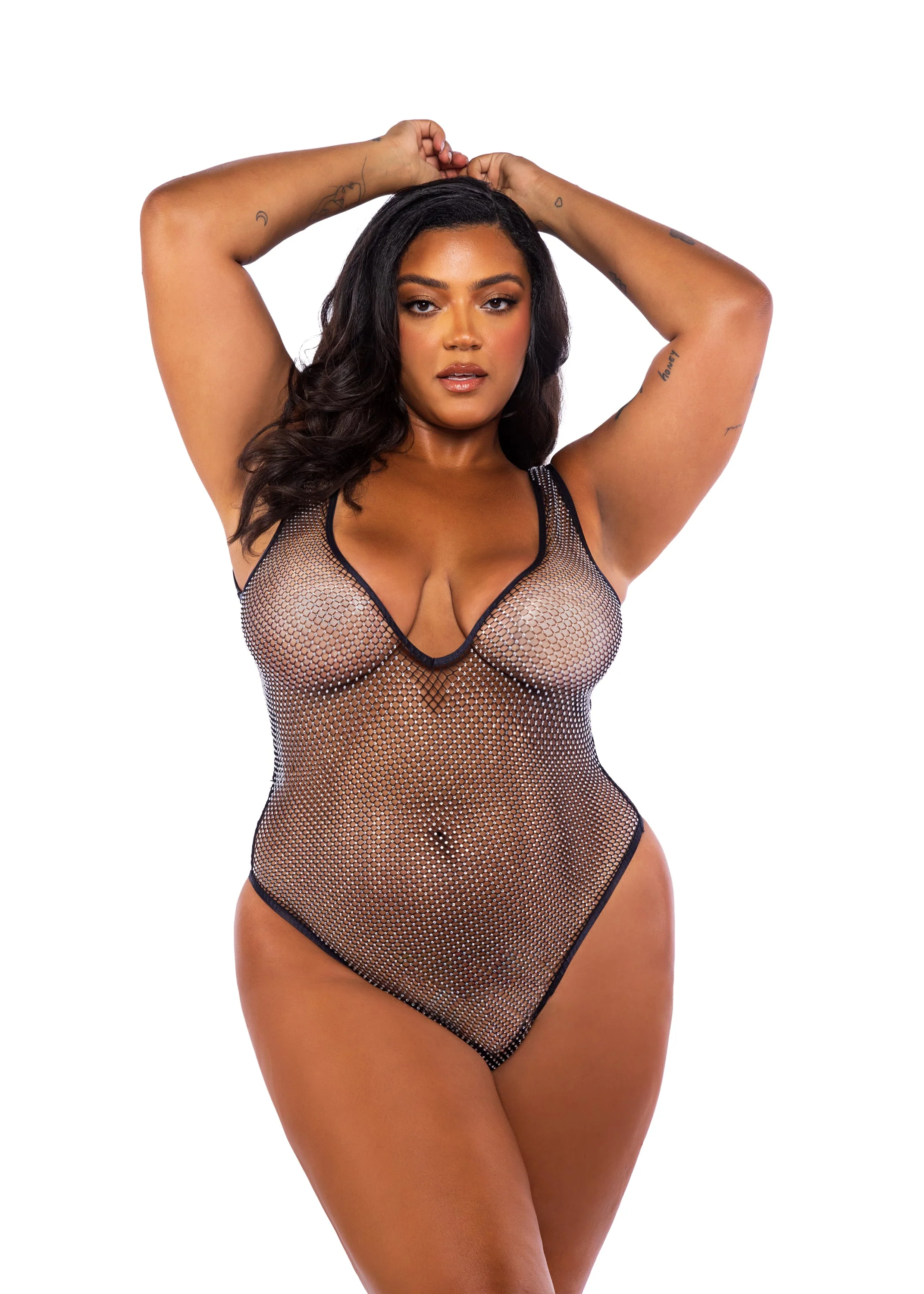 LI755 - Think Pink Rhinestone Teddy - Image 5