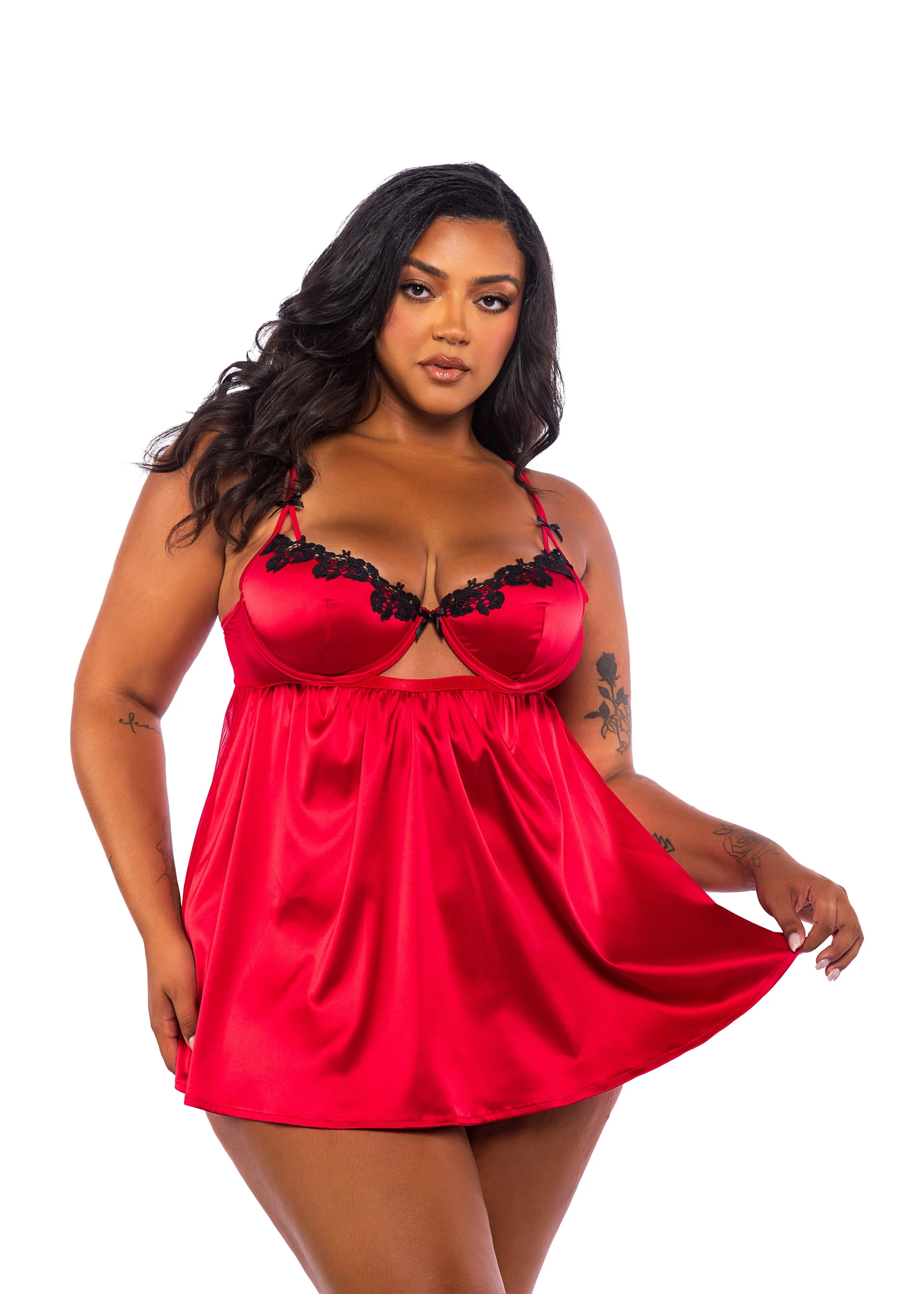 LI758 - Love & Lust Babydoll 2-Piece Set - Image 3