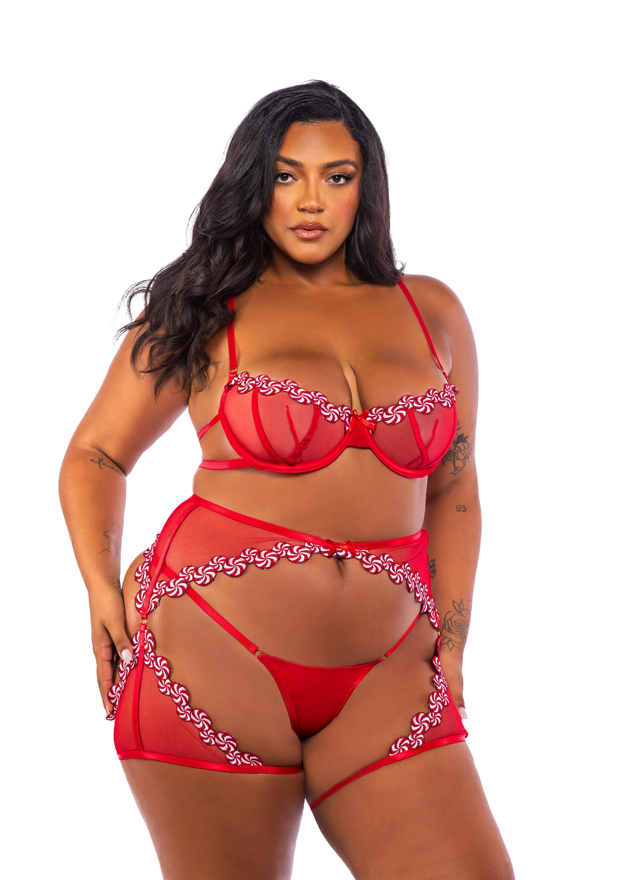 LI763 - Peppermint Kiss 3-Piece Chaps Set - Image 3