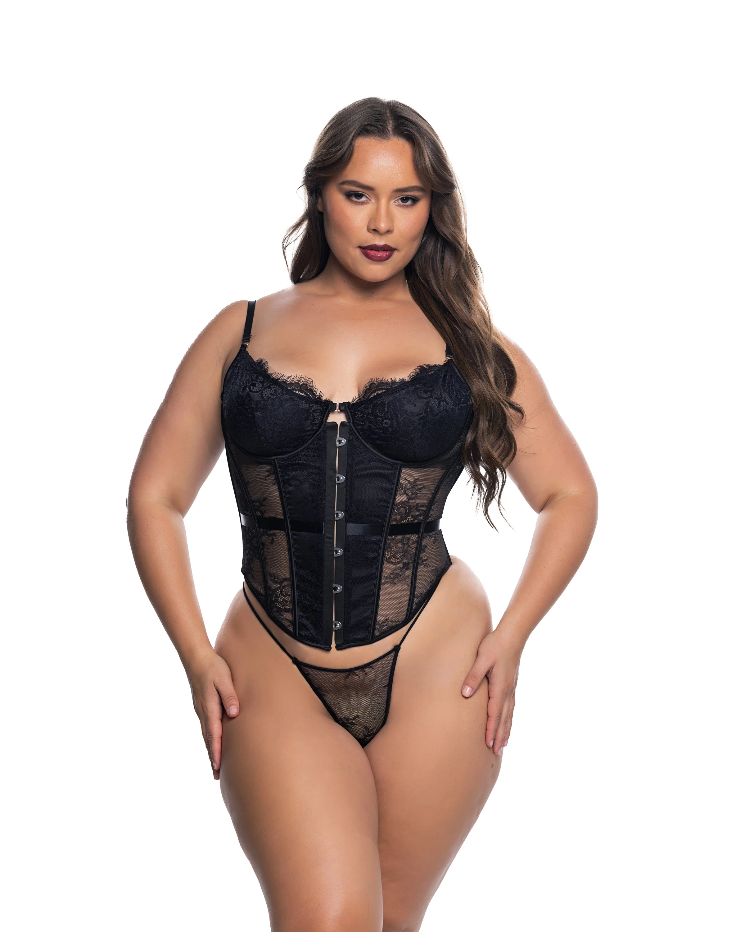 LI853 - Essentials Lace Corset - Image 4
