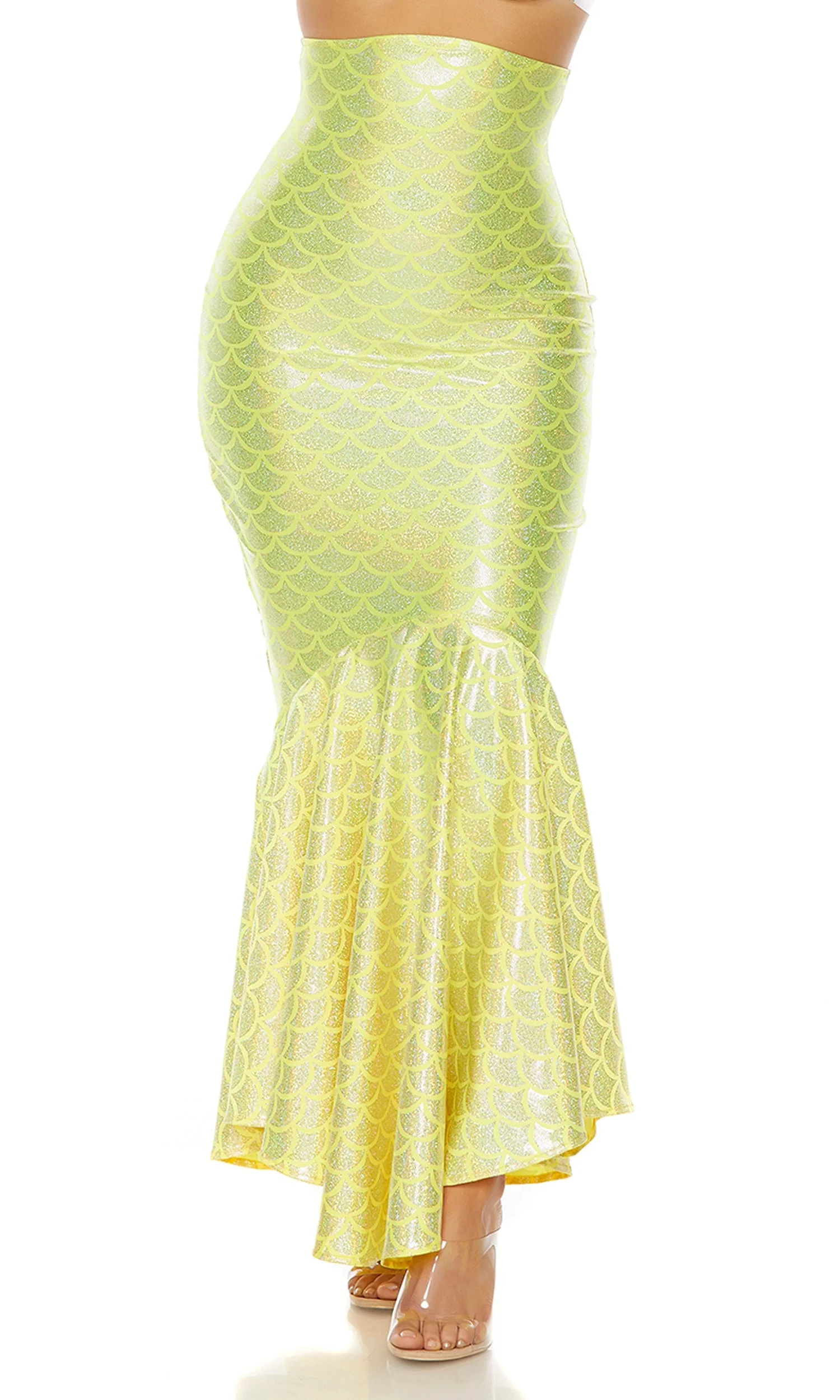 Neon Hologram Mermaid Skirt - Image 2