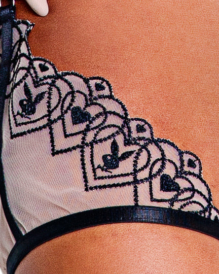 PBLI109 - Playboy Bunny Kiss 3-Piece Chaps Set - Image 5