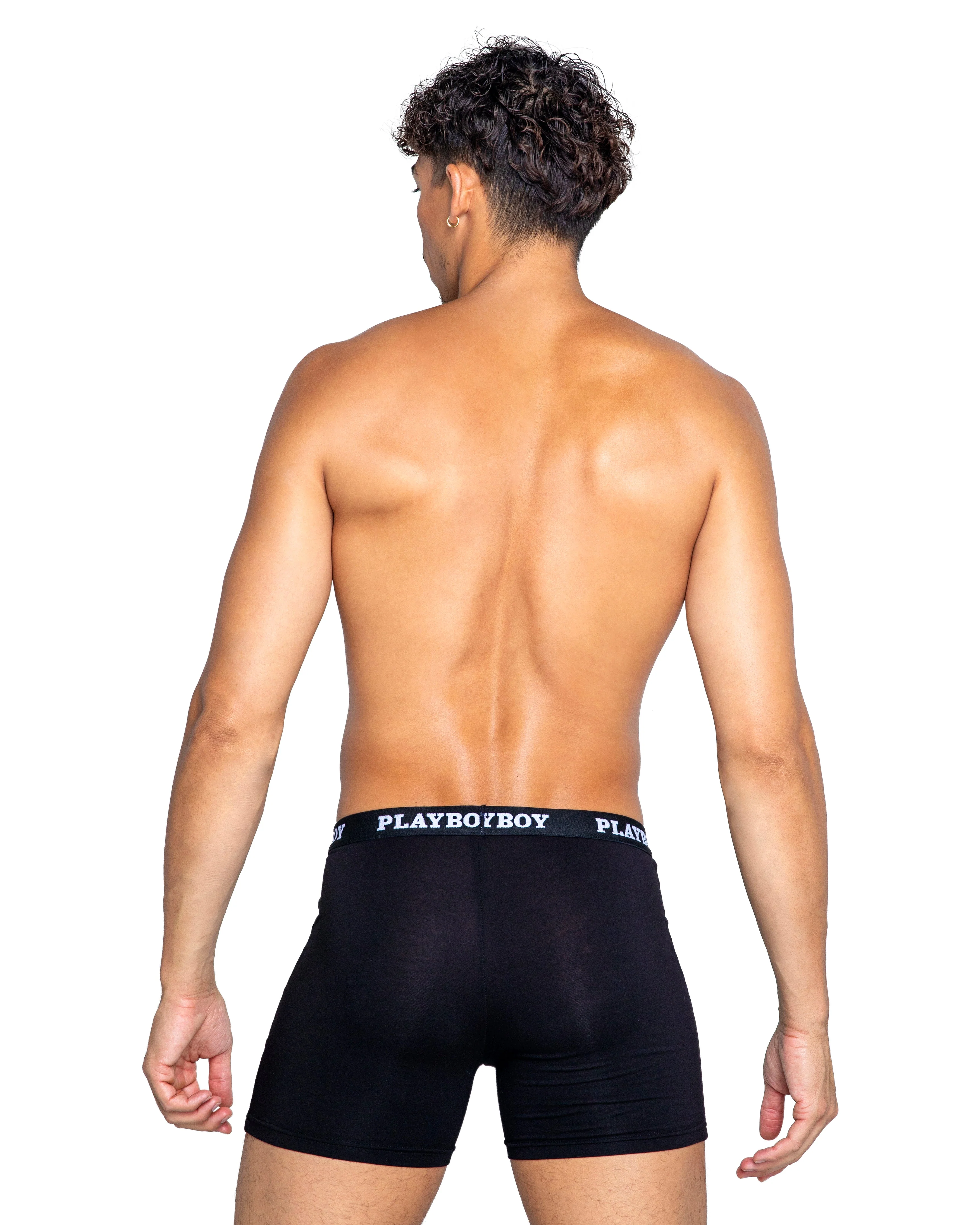 PBLI143 - Playboy Mens Tuxedo Modal Classic Boxer Briefs - Image 2