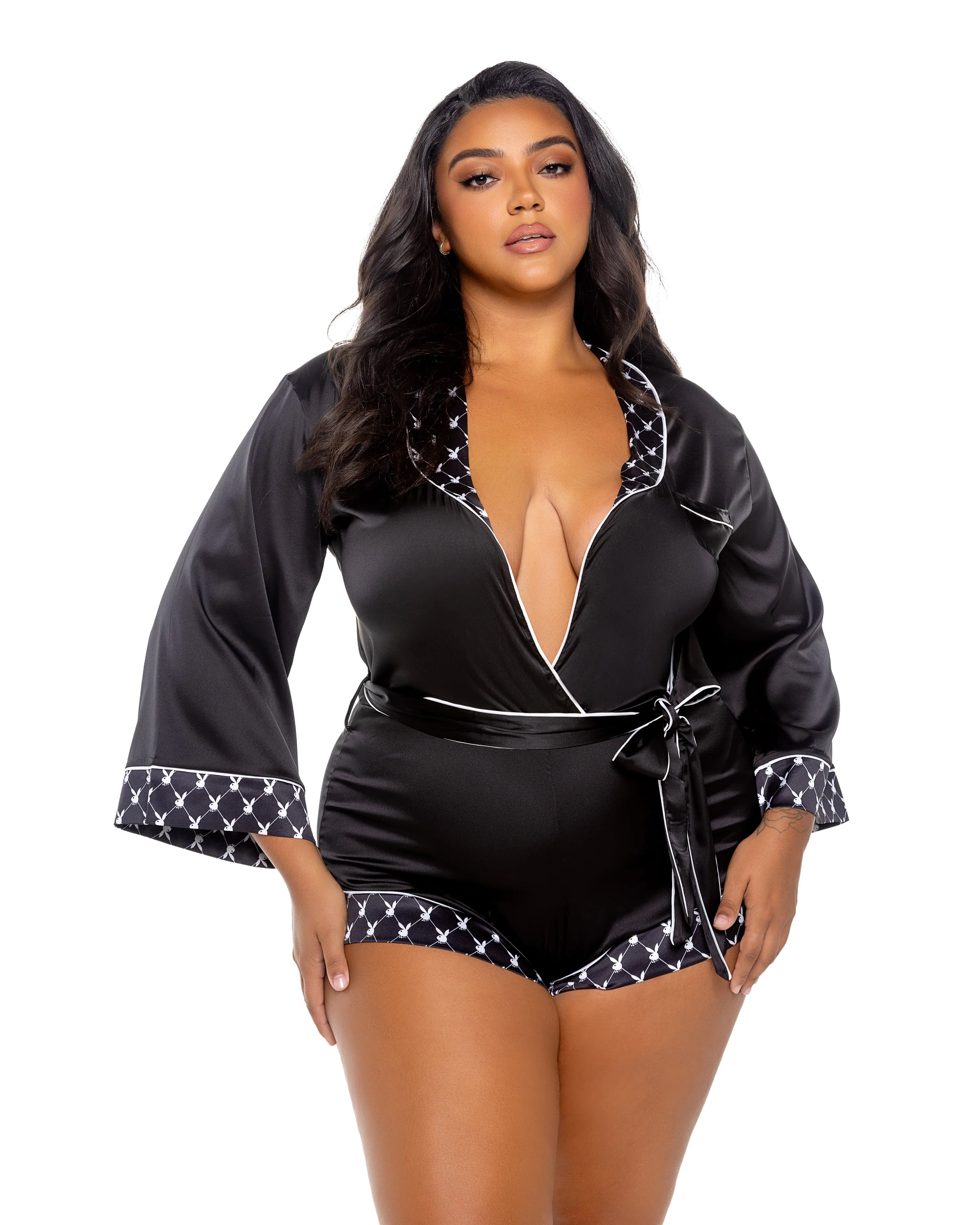 PBLI151 - Playboy Bunny Smoke Lounge Romper - Image 3