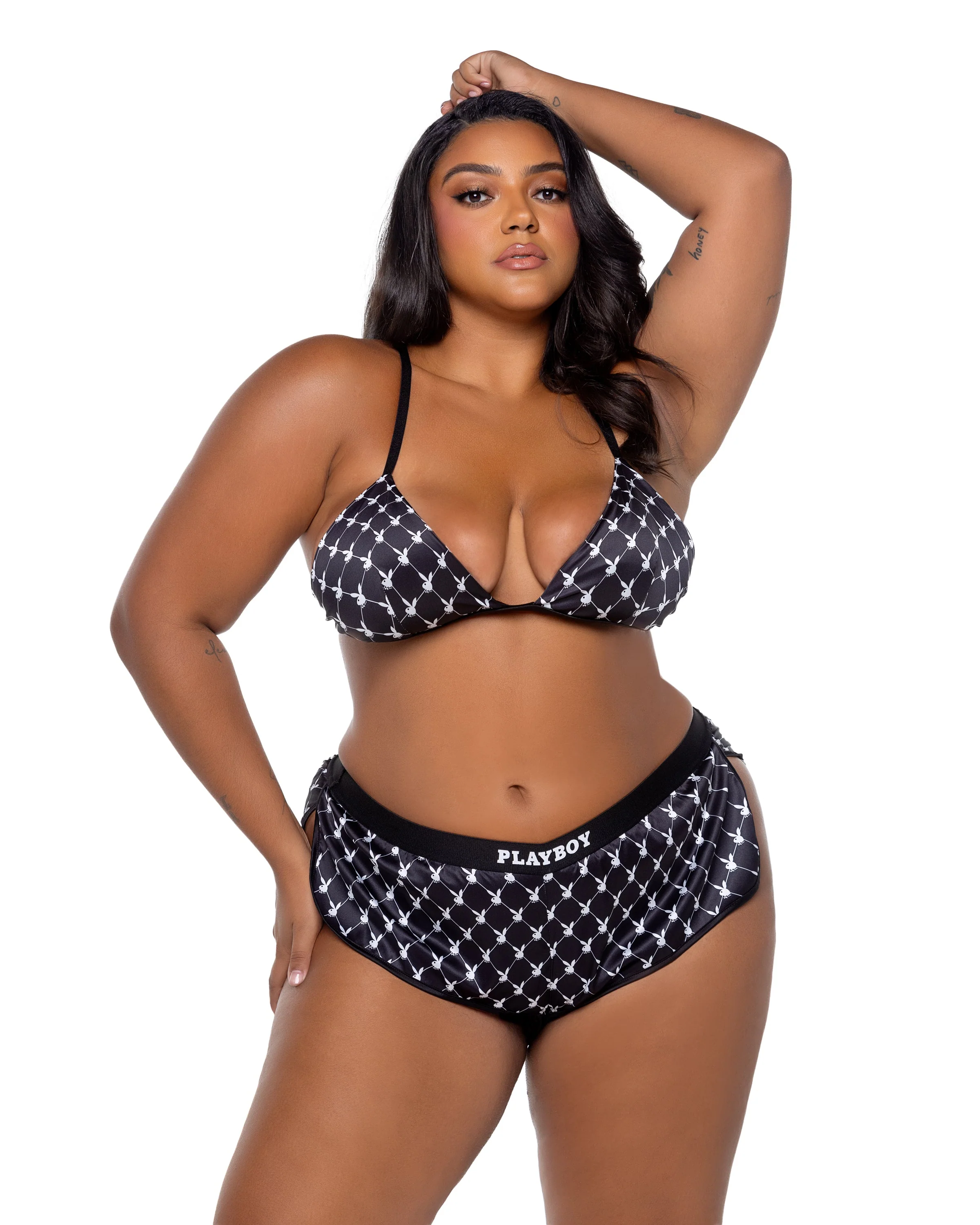 PBLI165 - Playboy Bunny Smoke Lounge 2pc Set - Image 3