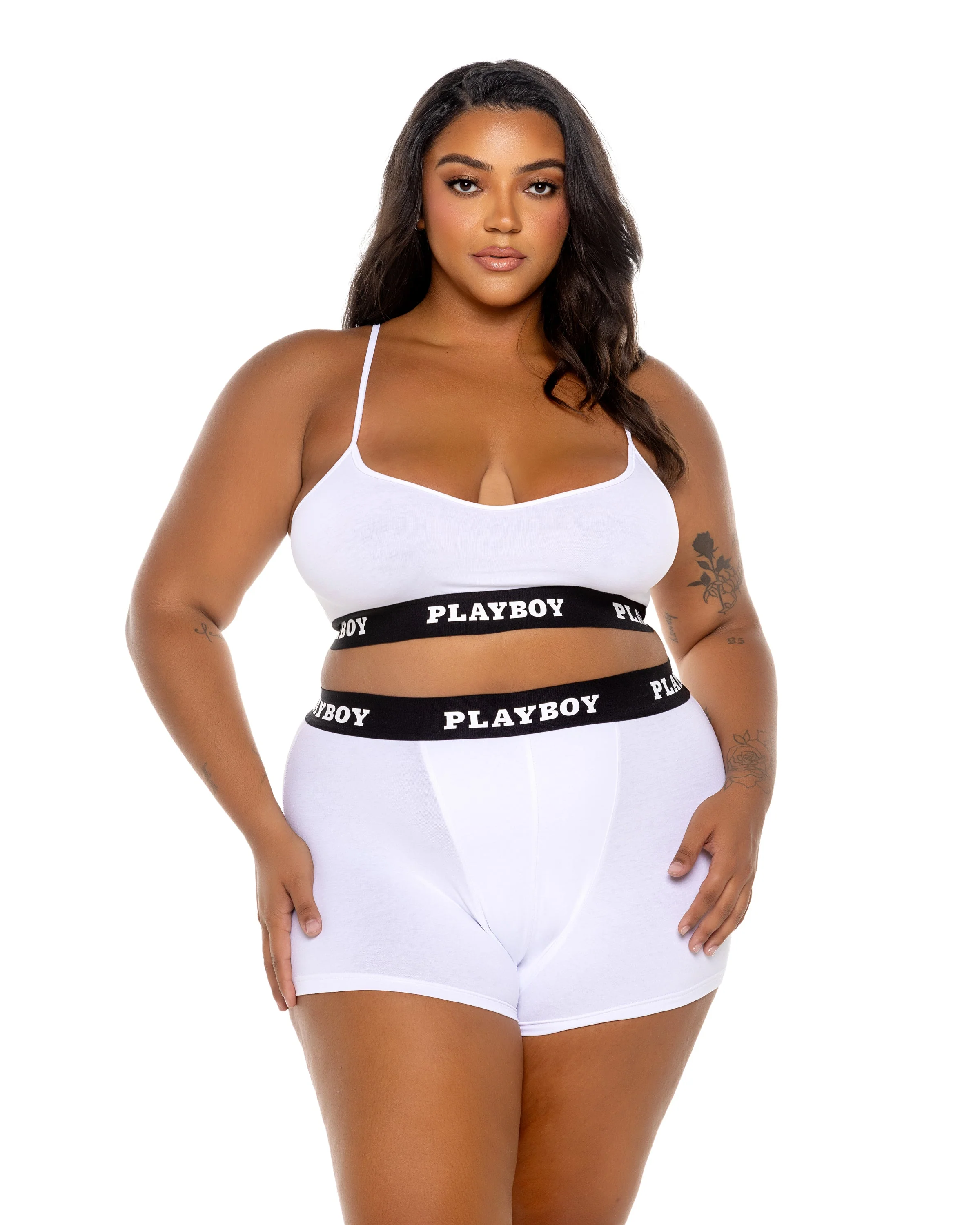 PBLI172 - Playboy Bunny Sport Lounge Bralette 2pc Set - Image 3