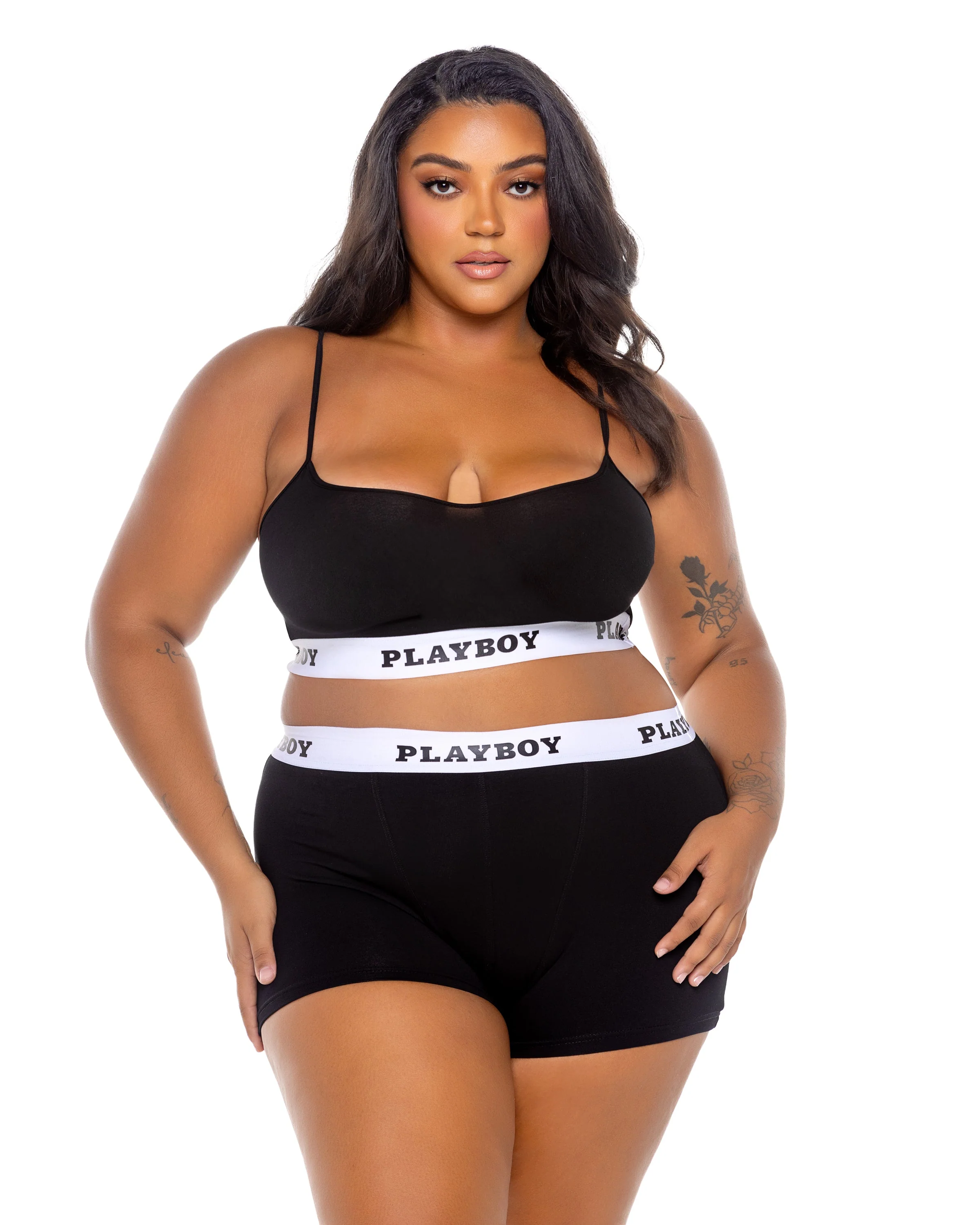PBLI172 - Playboy Bunny Sport Lounge Bralette 2pc Set - Image 7