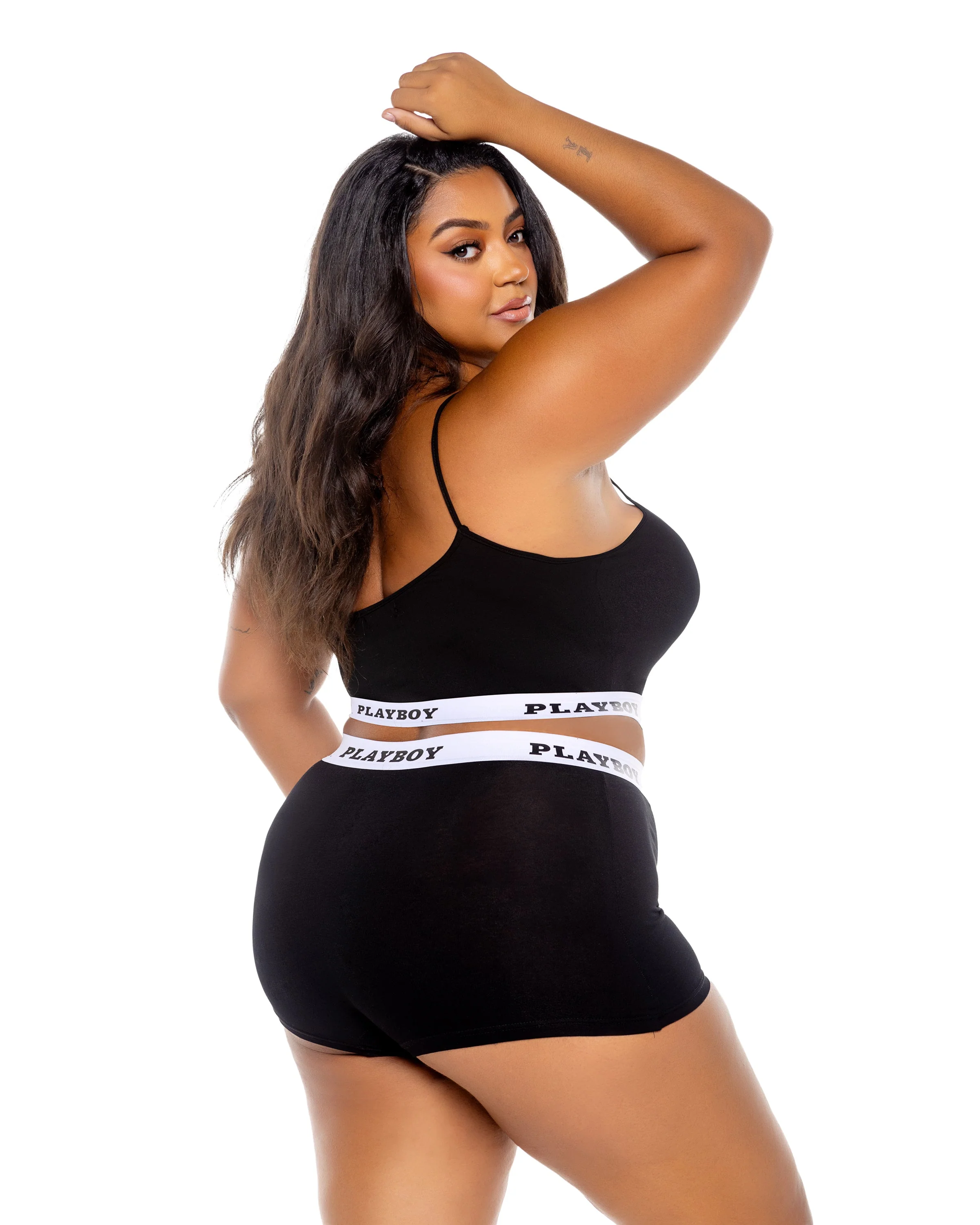 PBLI172 - Playboy Bunny Sport Lounge Bralette 2pc Set - Image 8