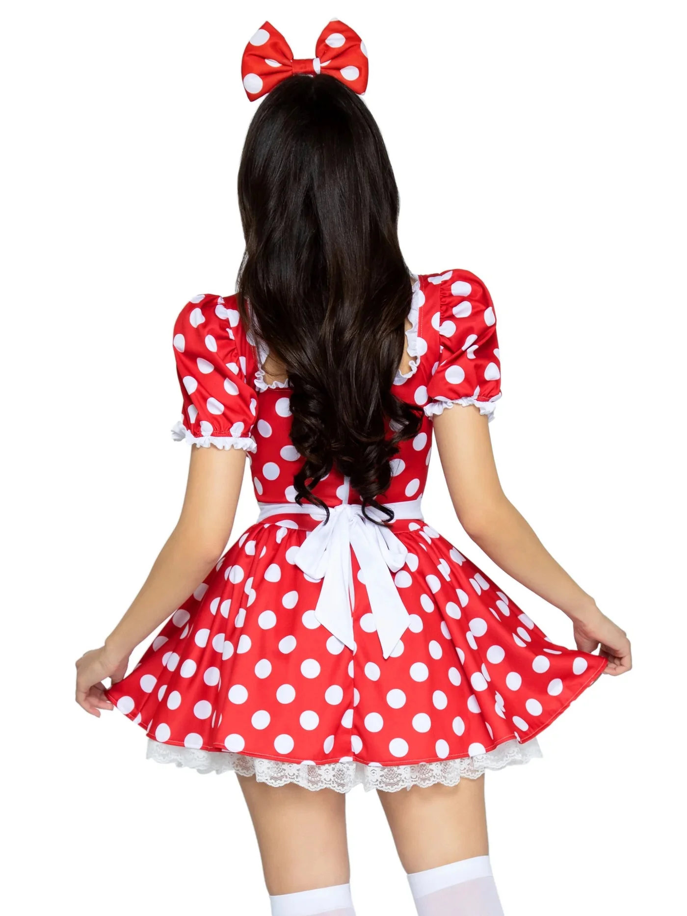 Polka Dot Dress With Headband Costume - Image 2