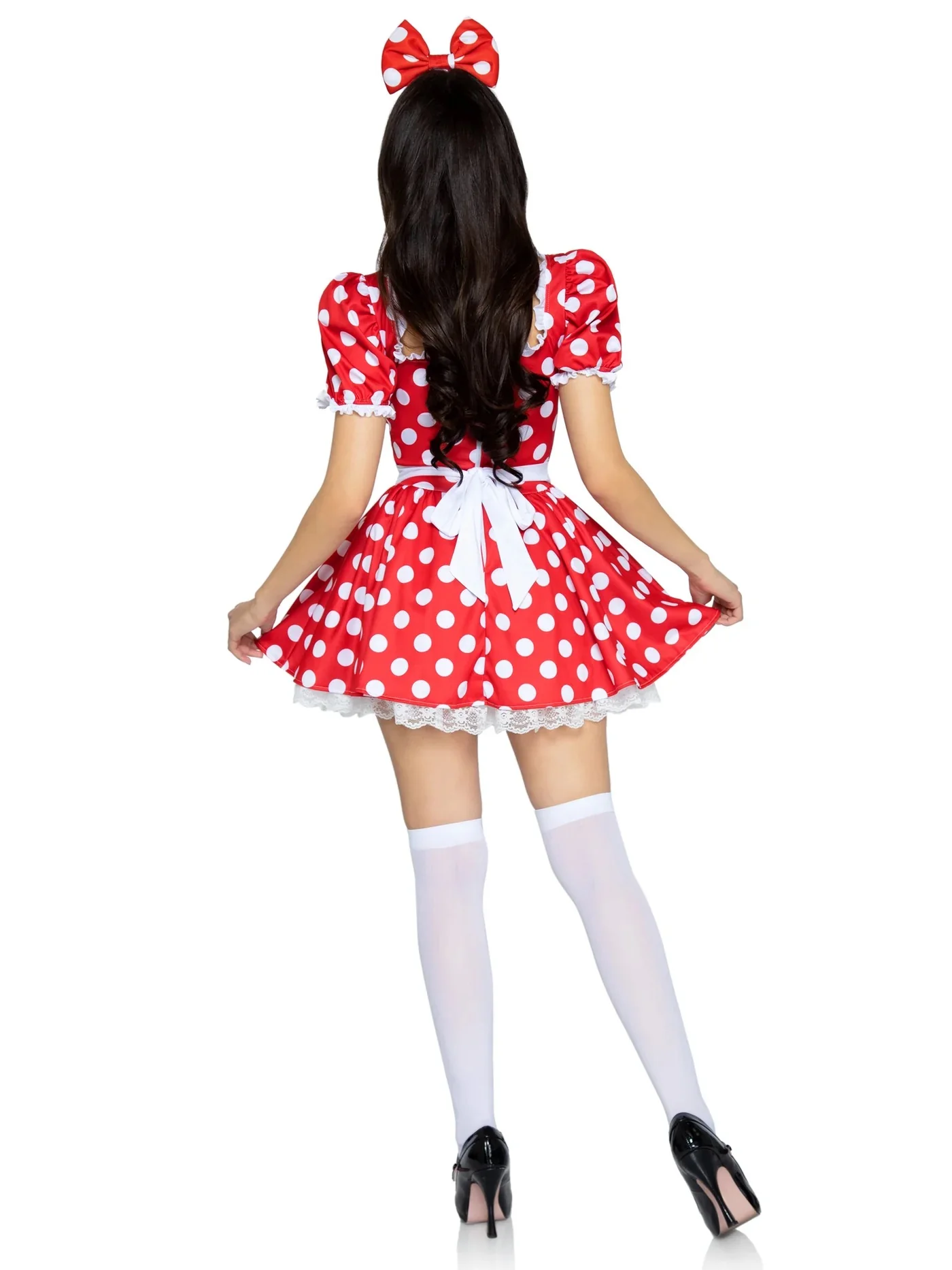 Polka Dot Dress With Headband Costume - Image 5