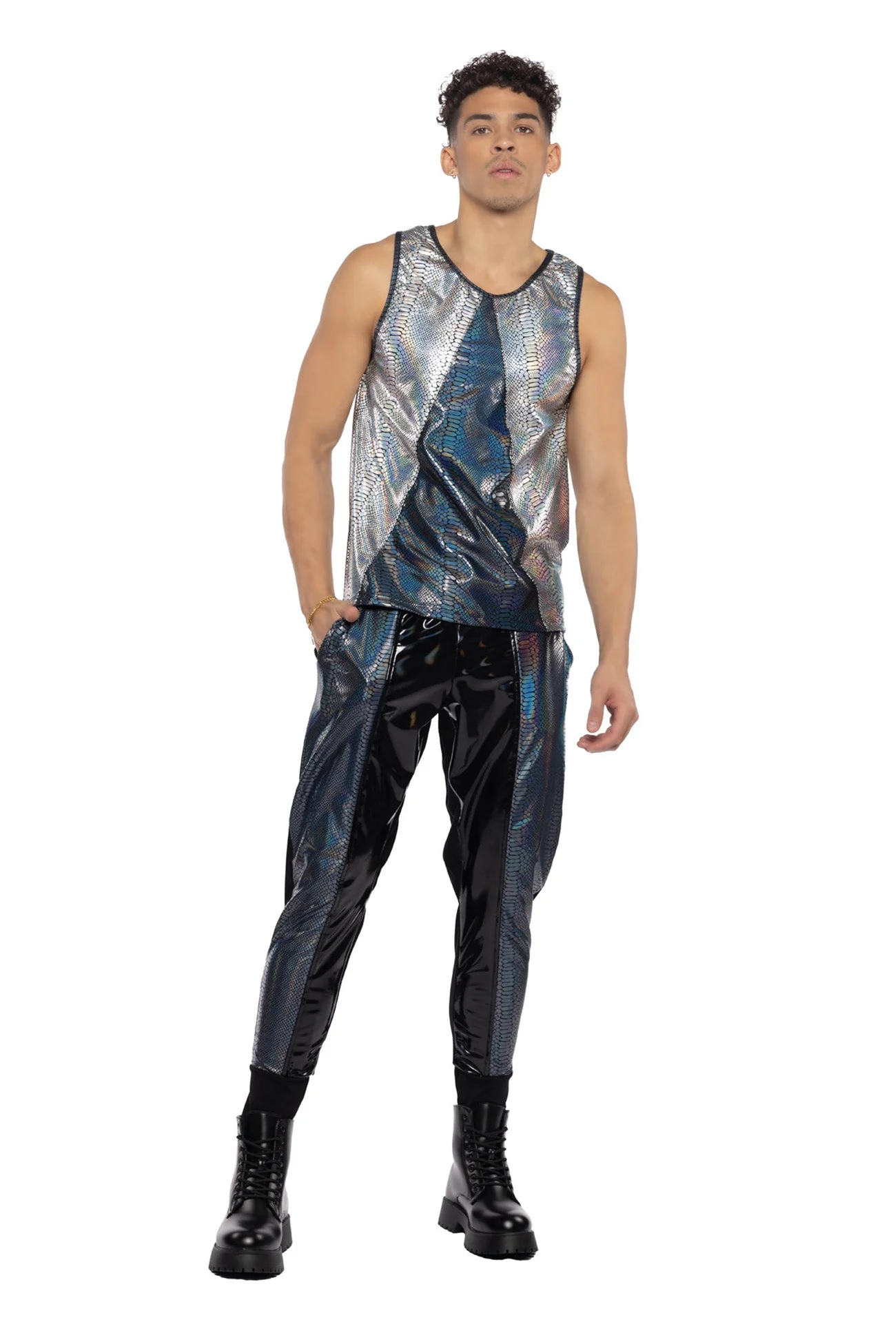 JR153 - Python & PVC Unisex Jogger - Image 3