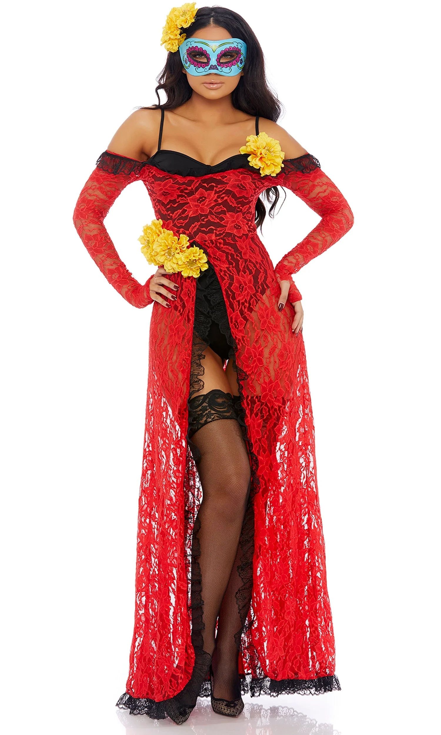 Reina De Muerte Movie Character Costume - Image 3