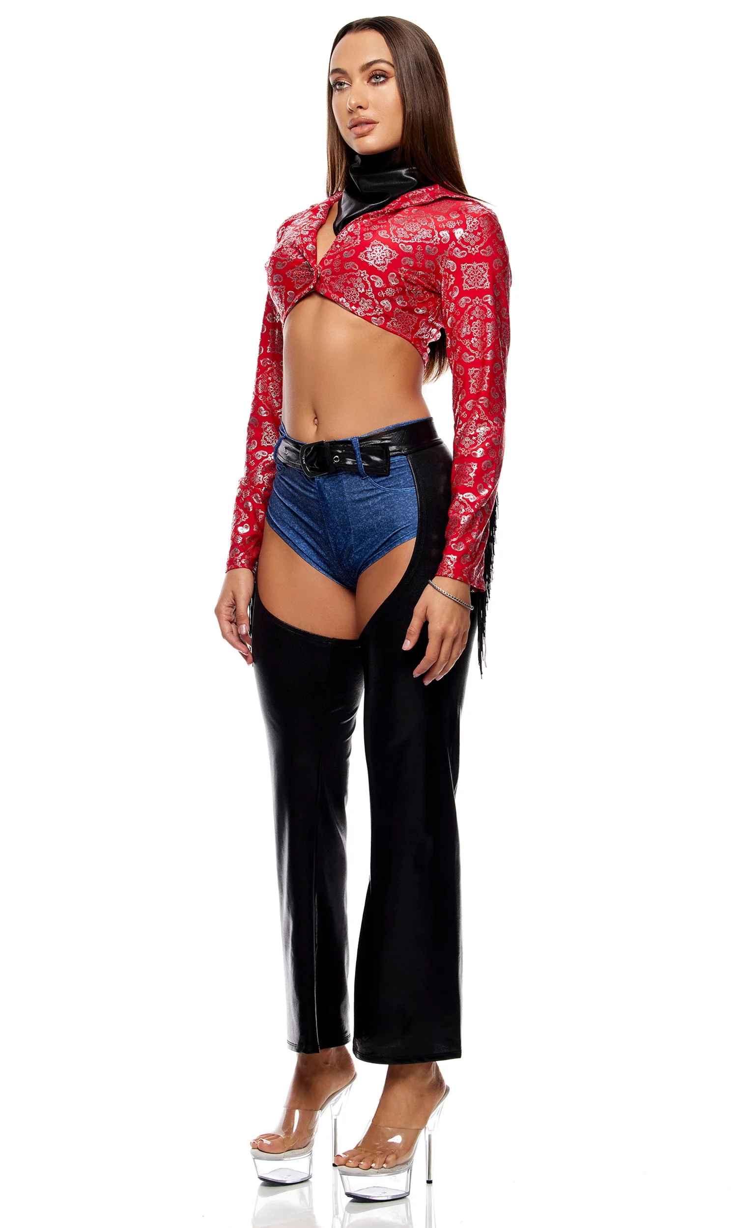 Saddle Up Sexy Cowgirl Costume - Image 3