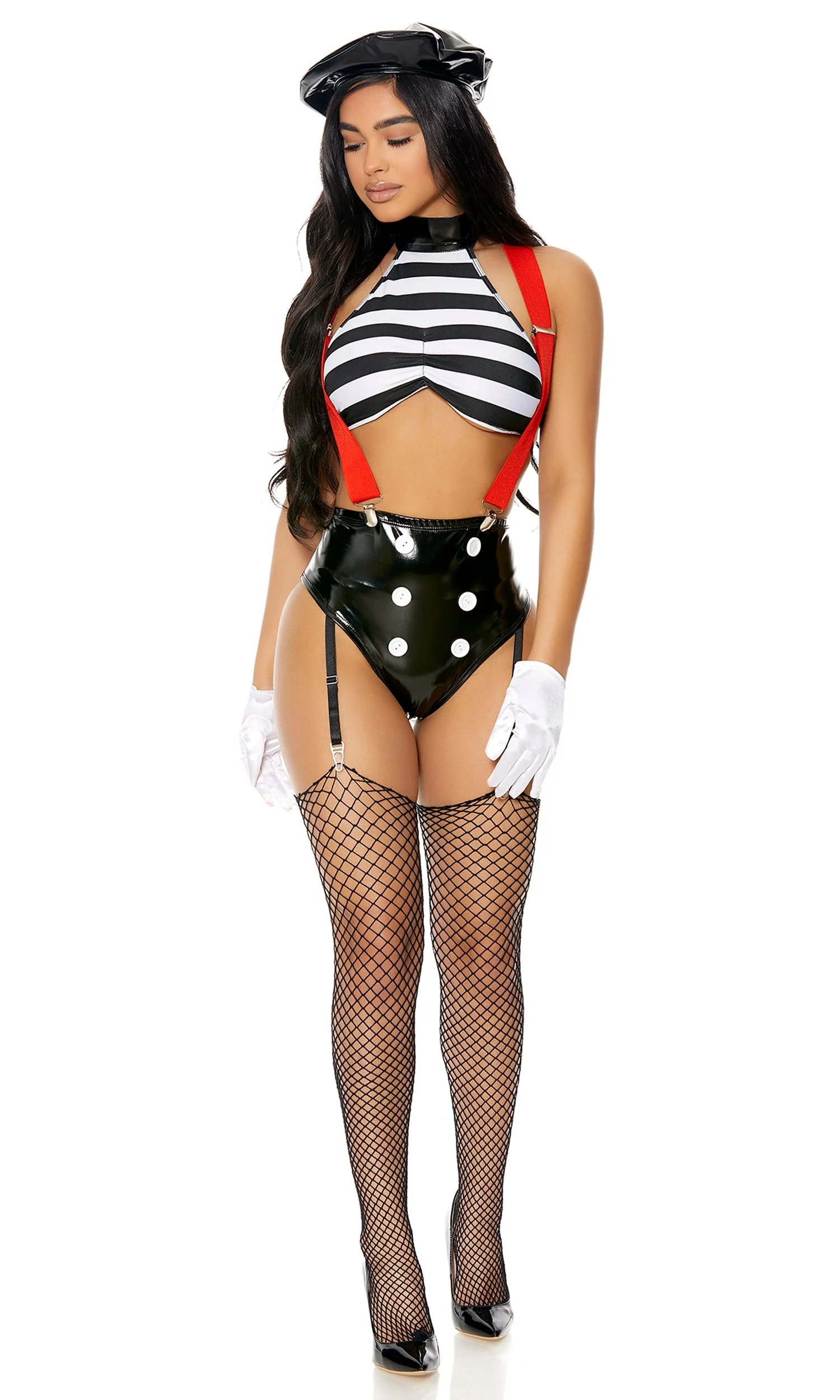 Speechless Sexy Mime Costume - Image 7